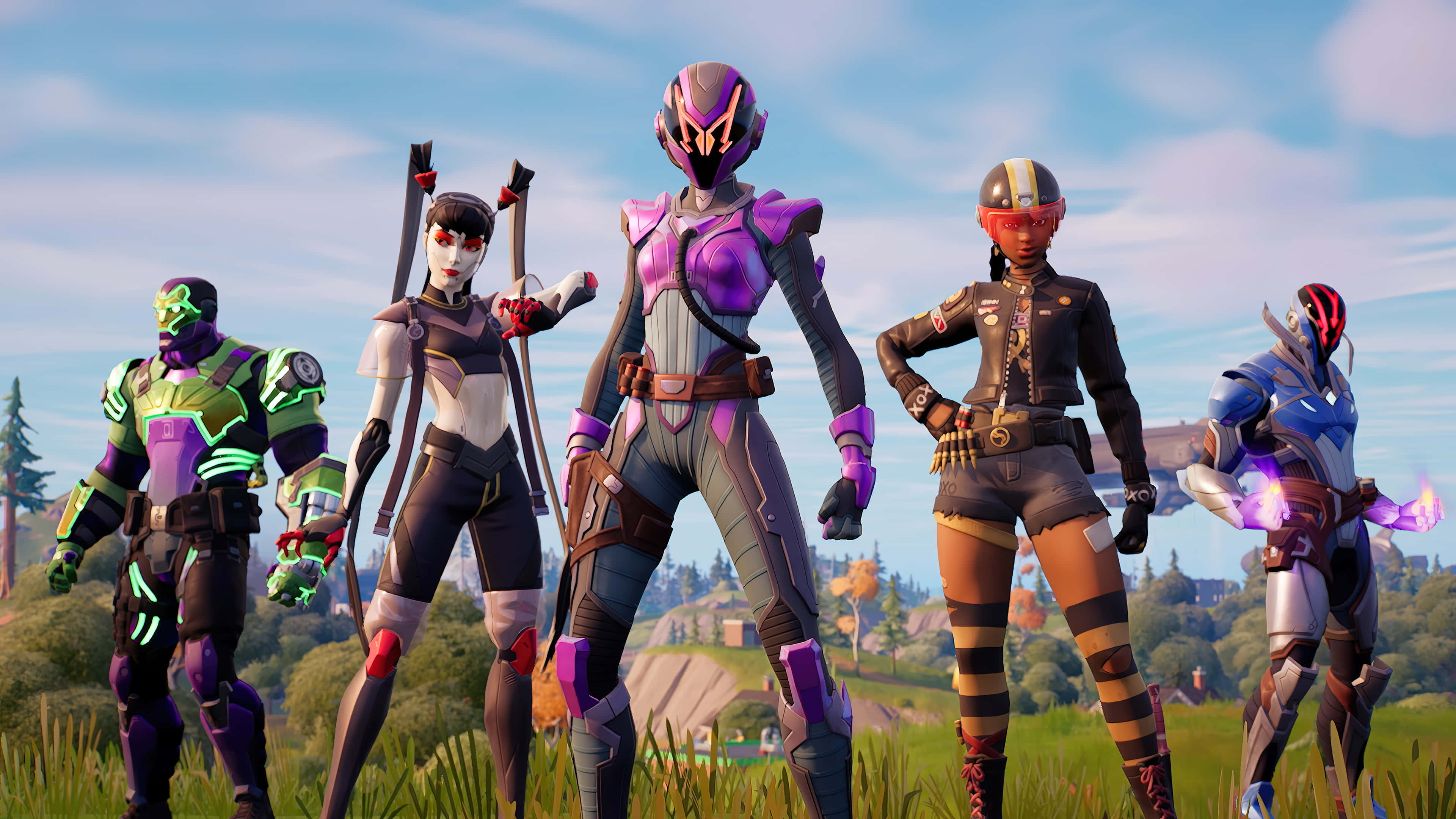 Fortnite, Chapter 3 Season 1, stylized Fortnite characters, 4K Desktop Wallpaper