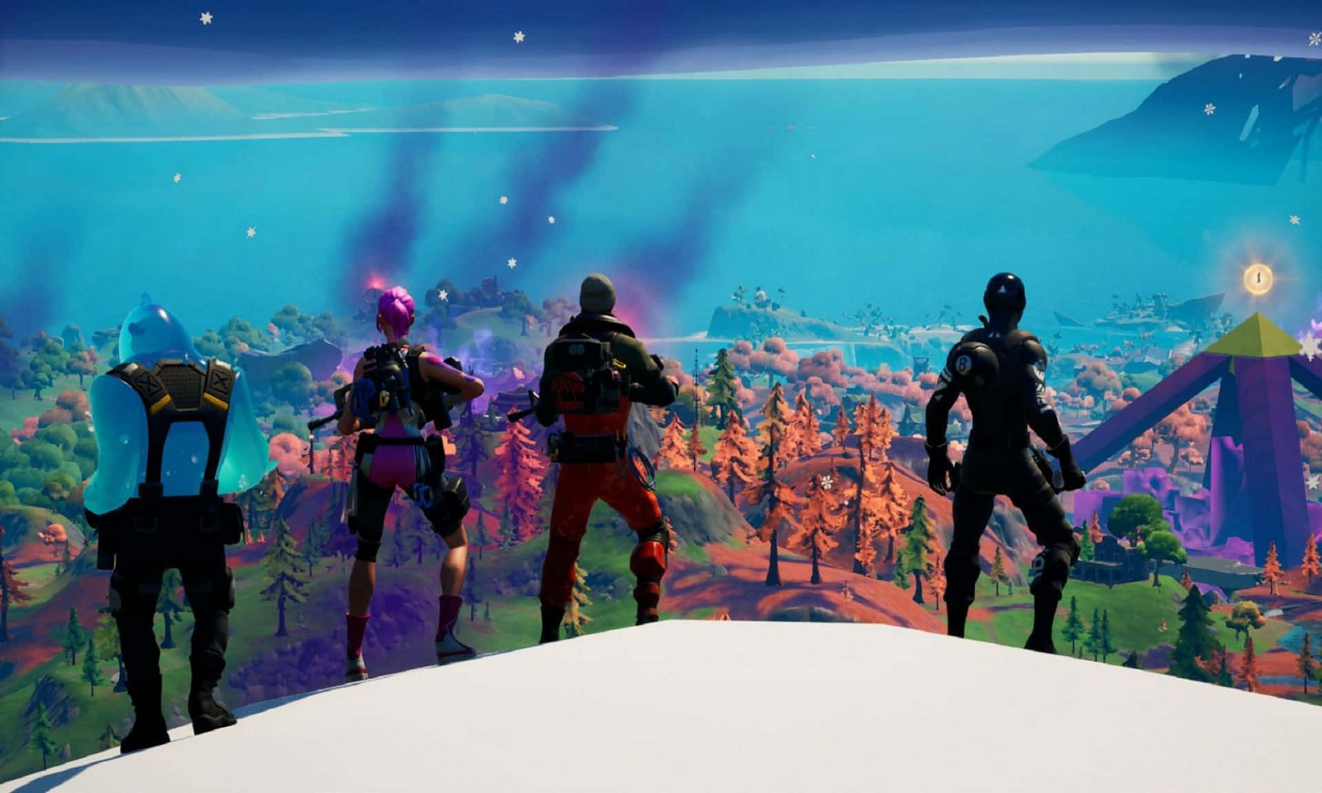 Fortnite, Chapter 3 Season 1, snowy peak, Full HD Desktop Wallpaper