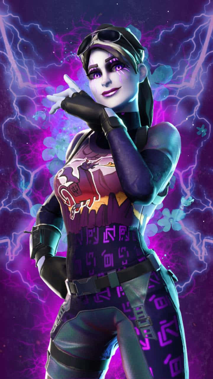 Fortnite, Dark Bomber, purple eyes, HD Phone Wallpaper