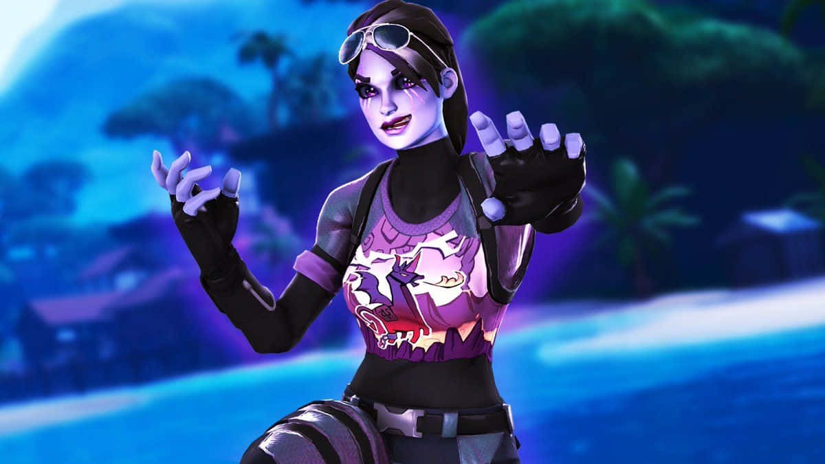 Fortnite Dark Bomber, nighttime, beach, SD Desktop Wallpaper