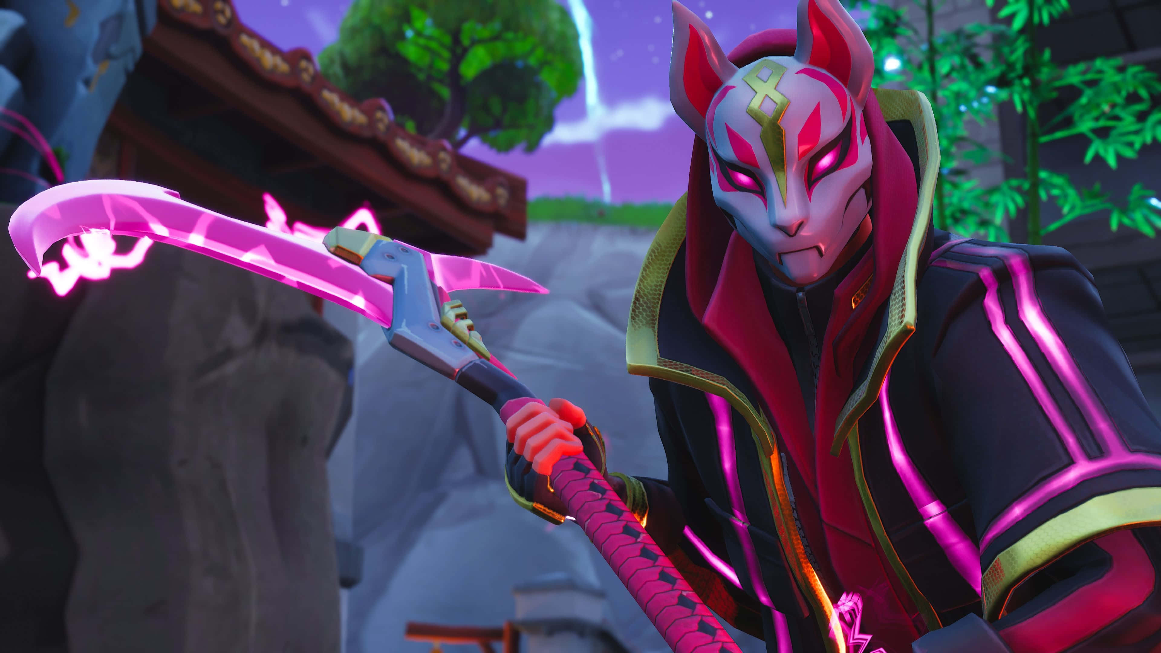 Fortnite, Drift, masked anime warrior, 4K Desktop Wallpaper
