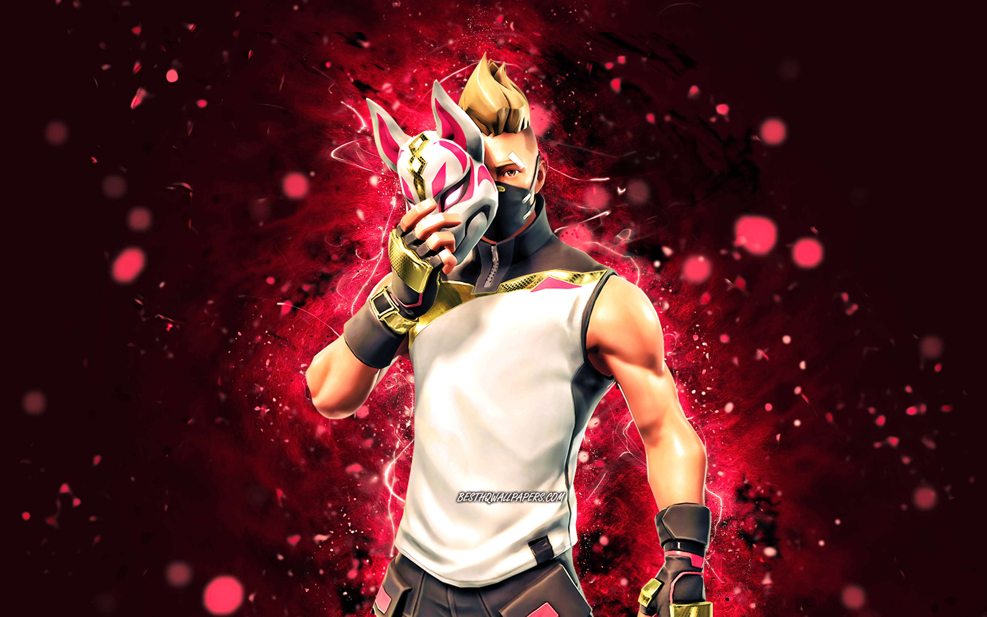 Fortnite, Drift, red aesthetic, 4K Desktop Wallpaper