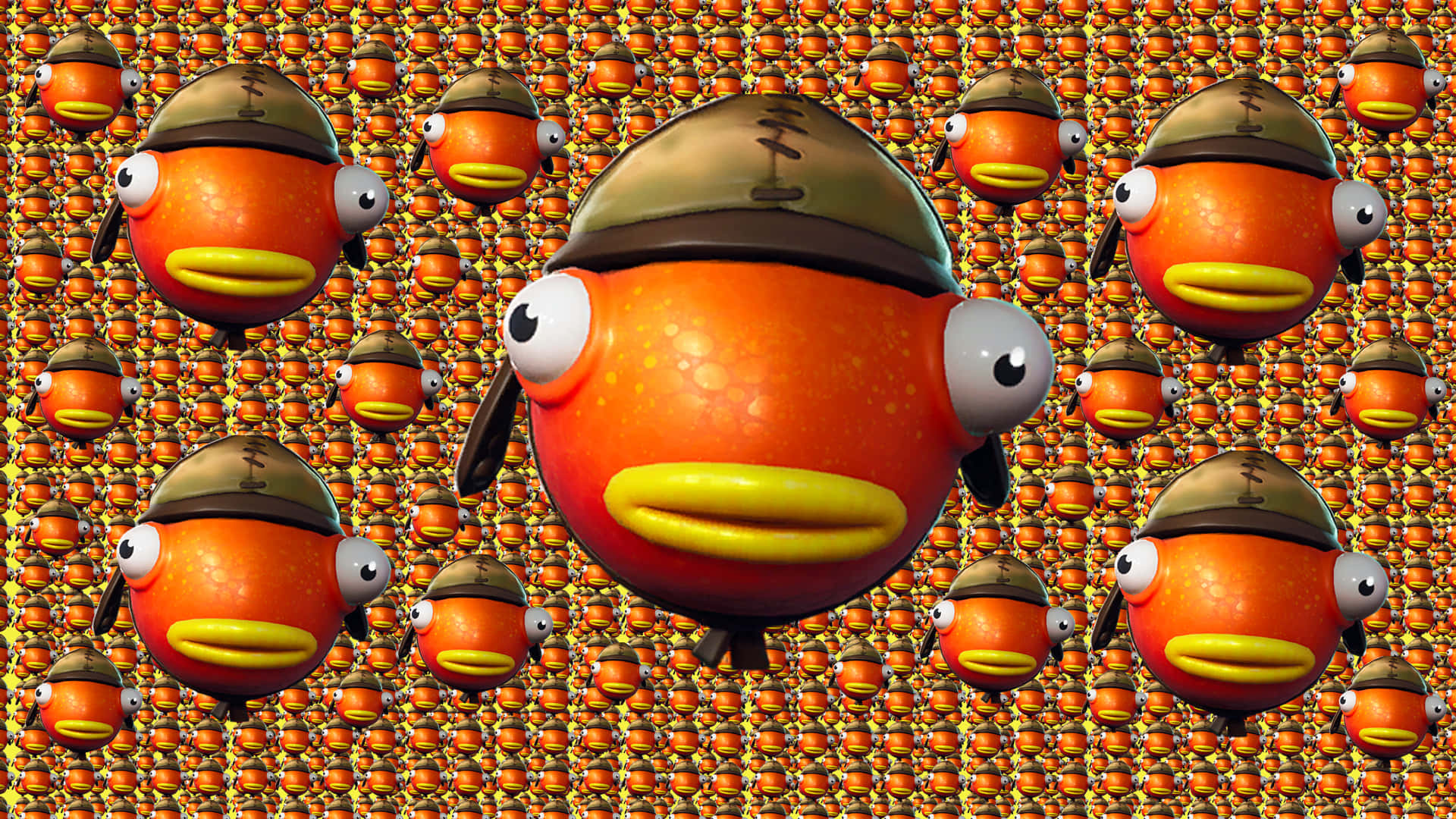 Fortnite Fishstick, Fishstick outfit, cartoonish orange fish, Full HD Desktop Wallpaper