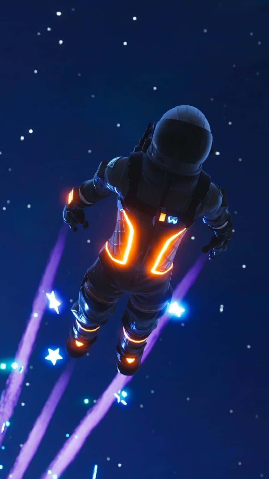 Fortnite Phone, astronaut, glowing suit, HD Phone Wallpaper