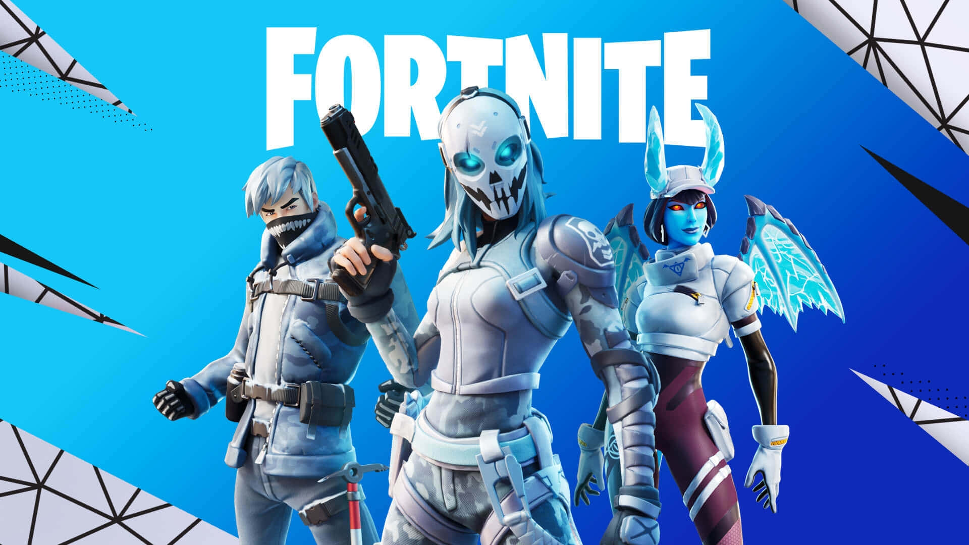 Fortnite, Fortnite characters, icy armor, Full HD Desktop Wallpaper
