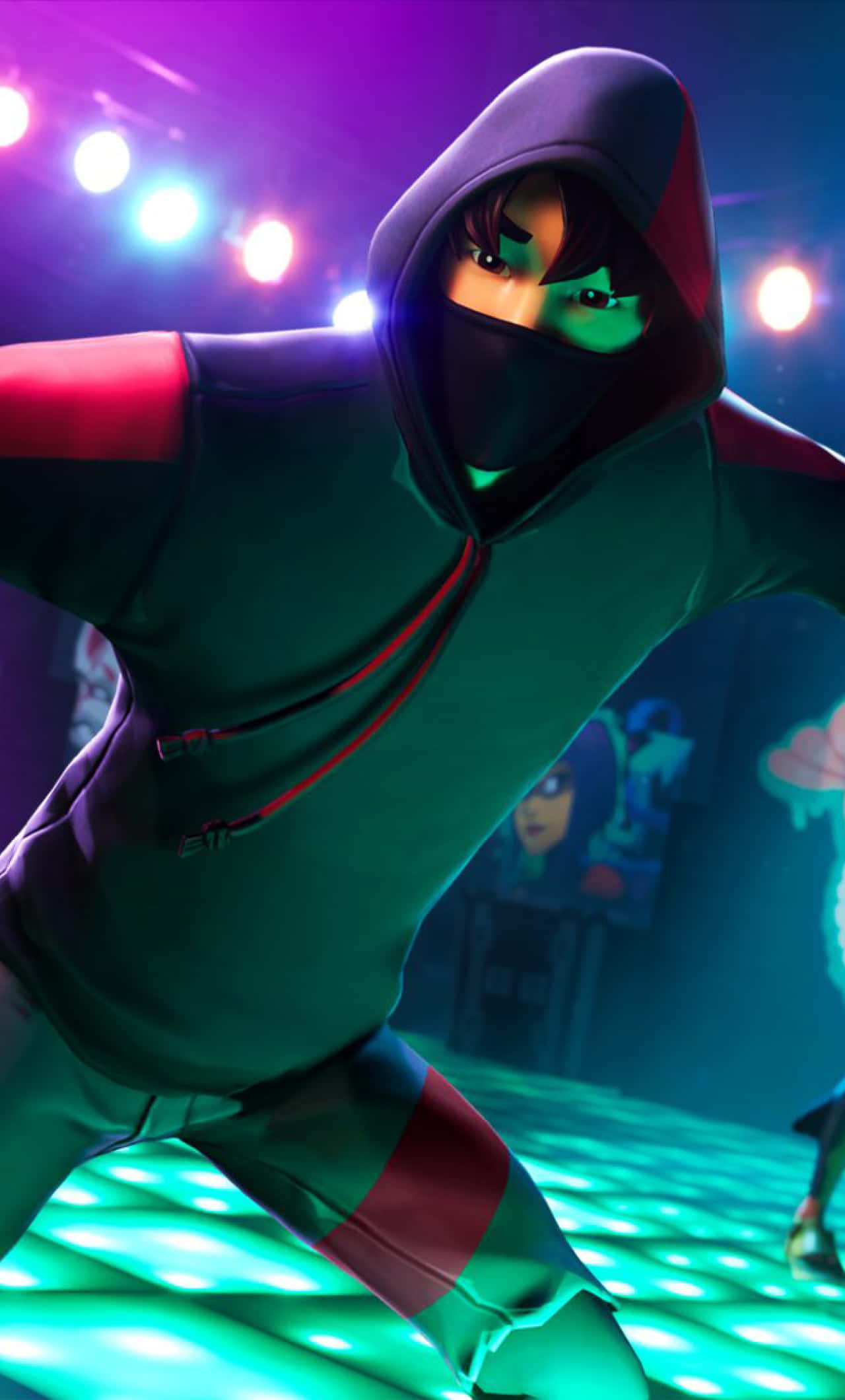 Fortnite Ikonik Skin, anime character, hoodie, Full HD Phone Wallpaper