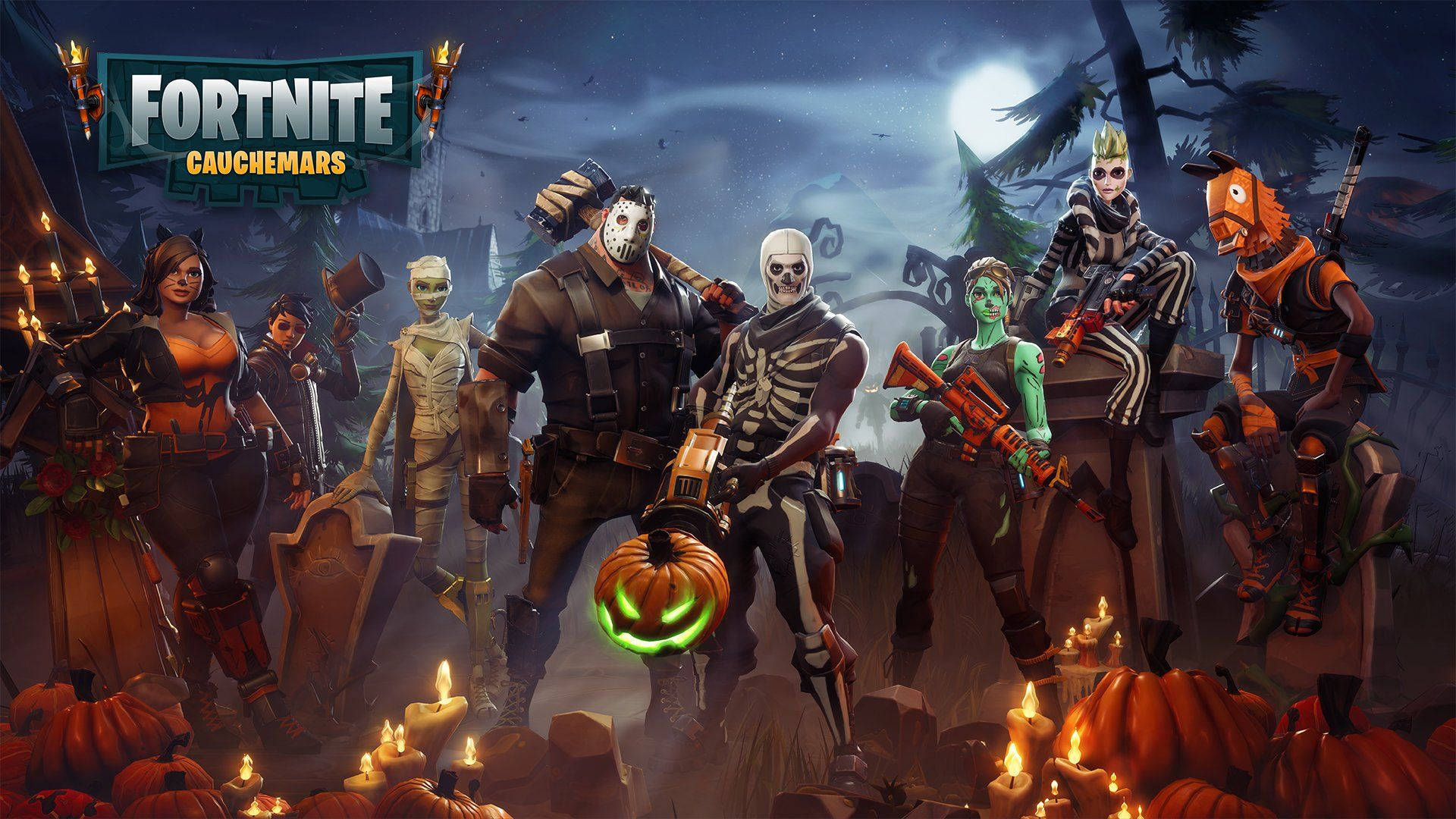 Fortnite, iPad, Halloween costumes, Full HD Desktop Wallpaper