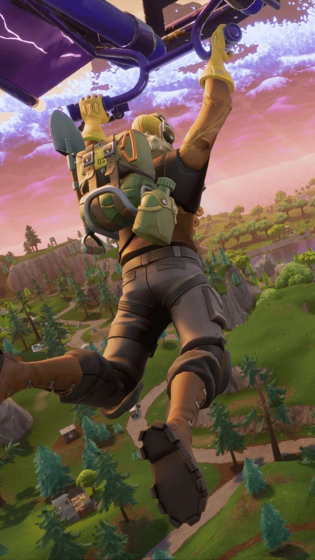 Fortnite, iPhone, Fortnite character, Full HD Phone Wallpaper