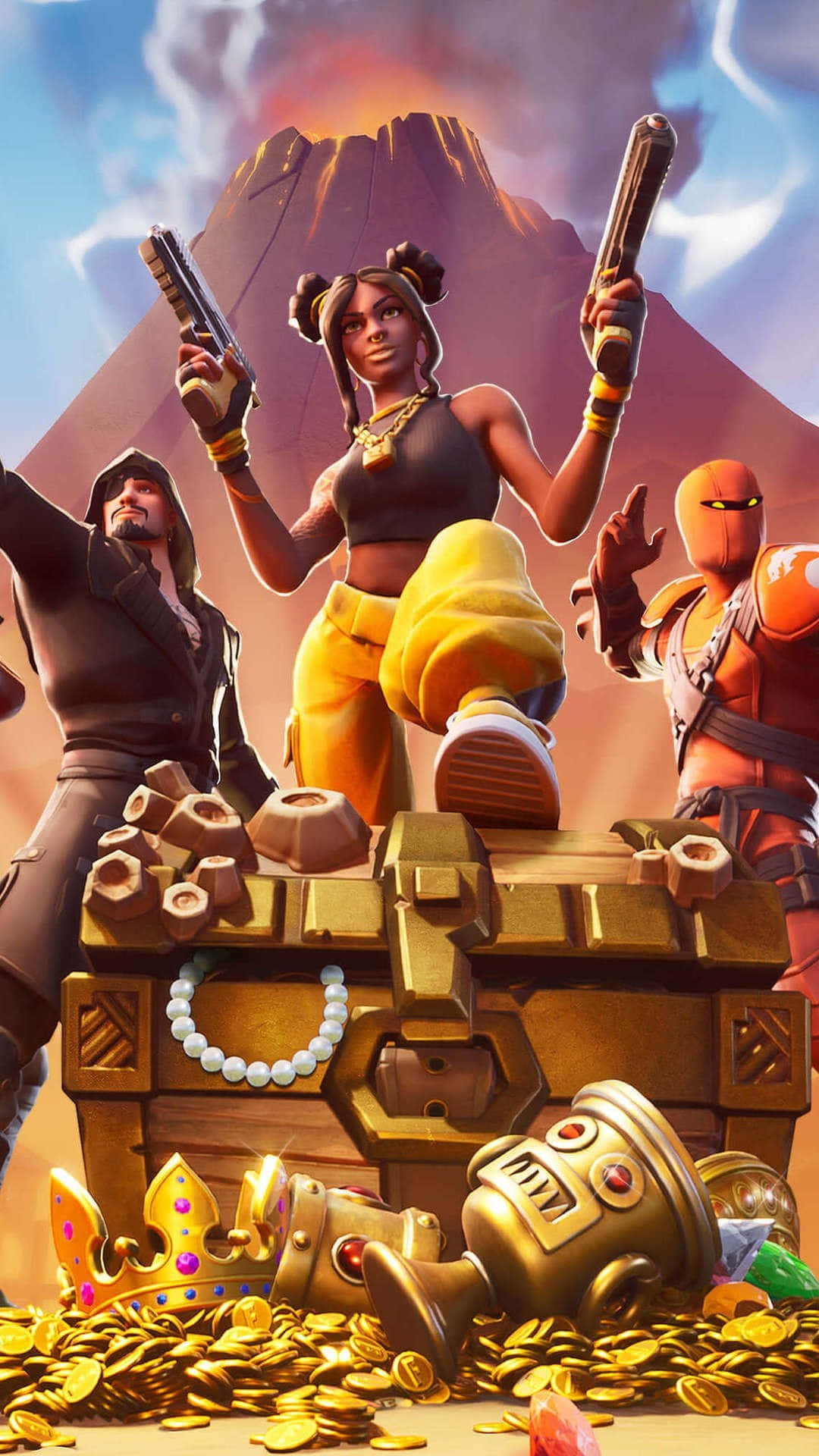 Fortnite, iPhone, adventurers, Full HD Phone Wallpaper