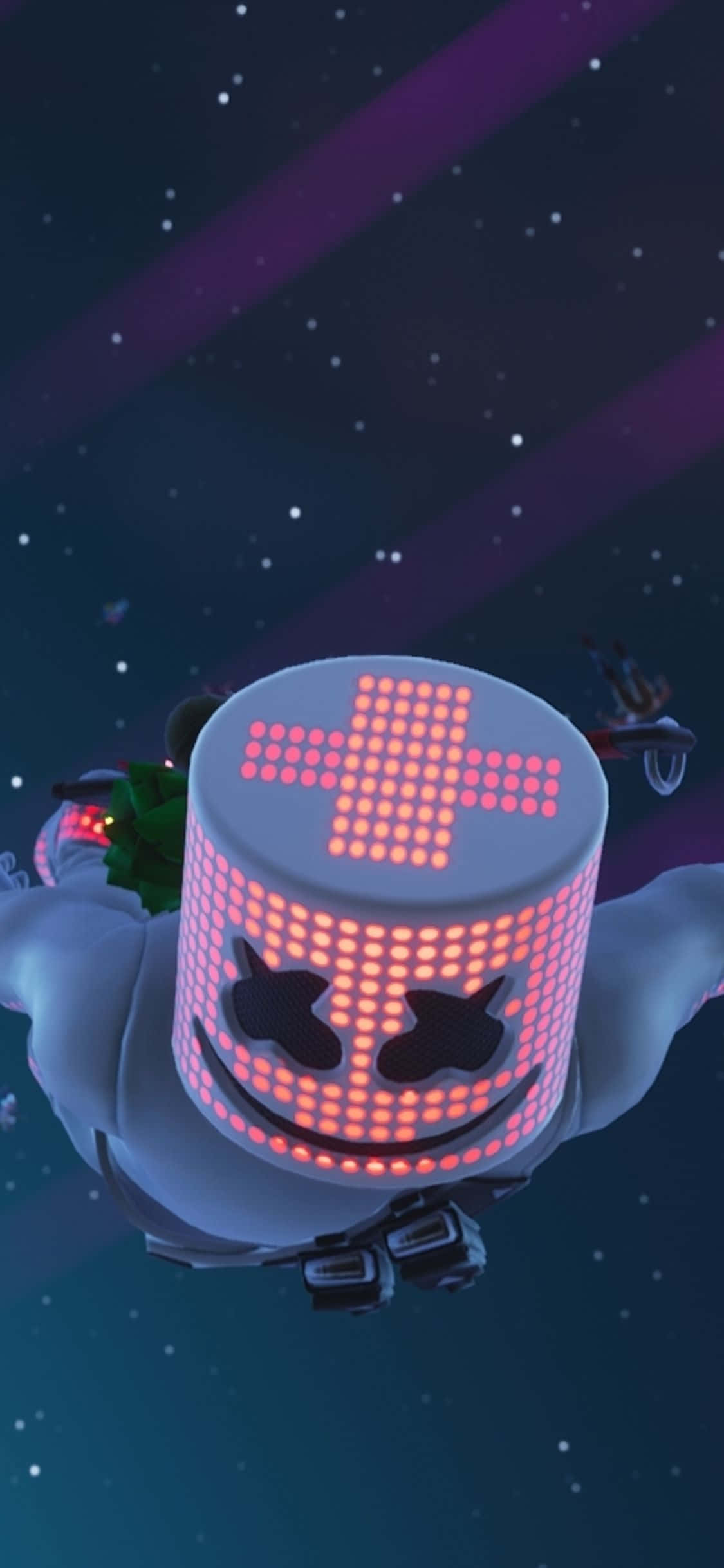 Fortnite, iPhone, glowing pink LED, Full HD Phone Wallpaper