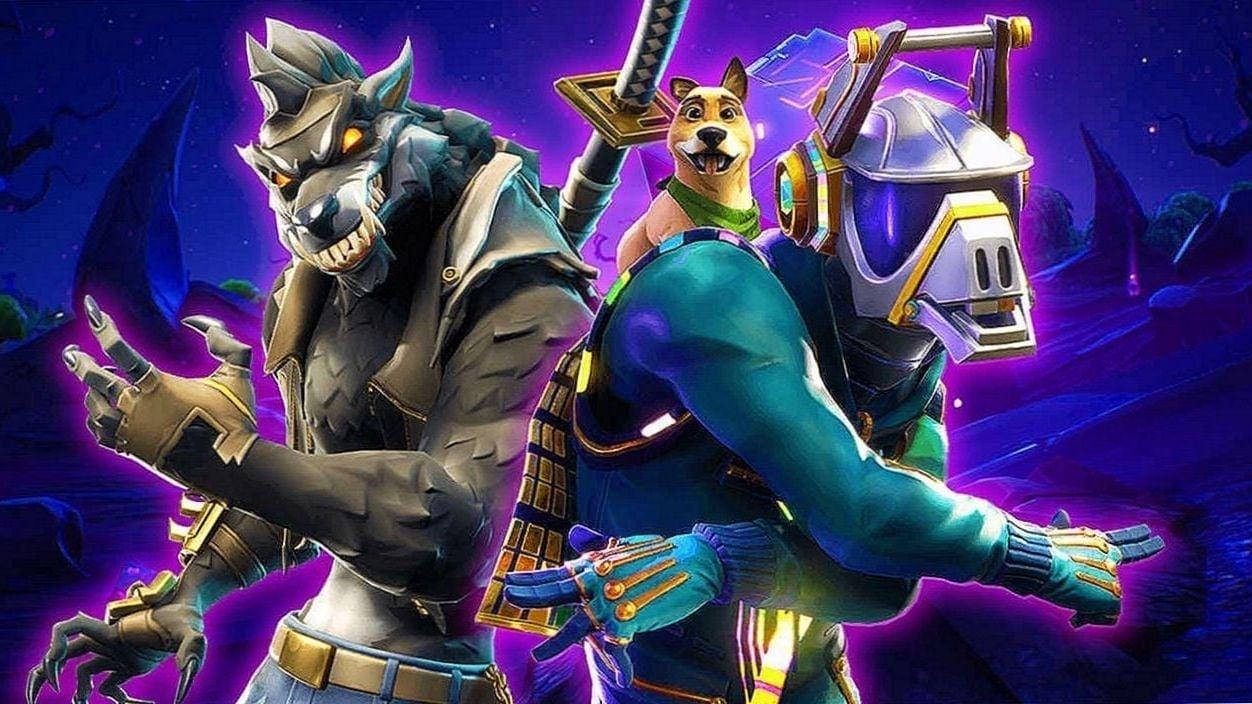 Fortnite, wolf, dog, SD Desktop Wallpaper