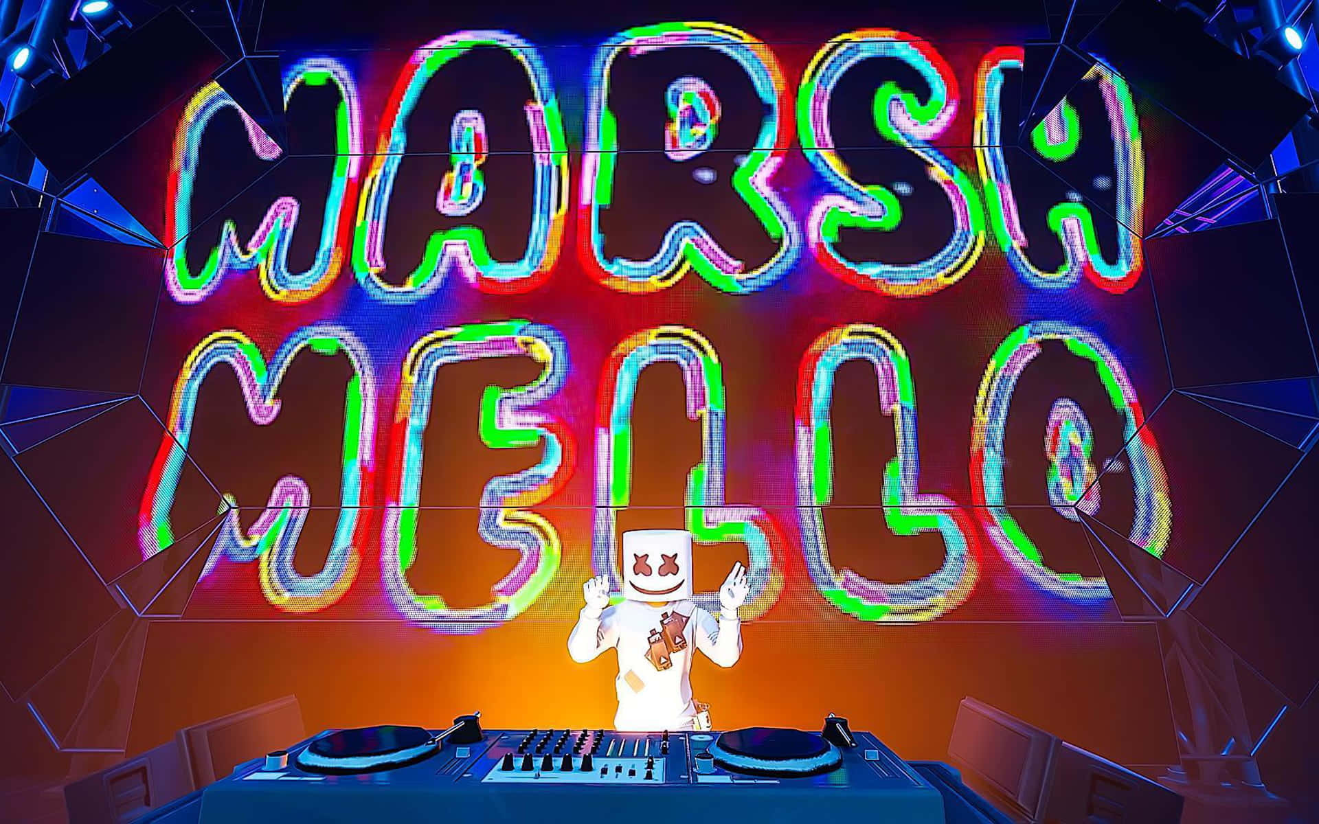 Fortnite, Marshmello, white helmet, Full HD Desktop Wallpaper