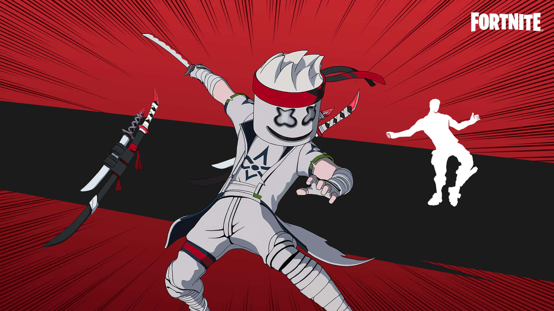 Fortnite, Marshmello, ninja character, Full HD Desktop Wallpaper