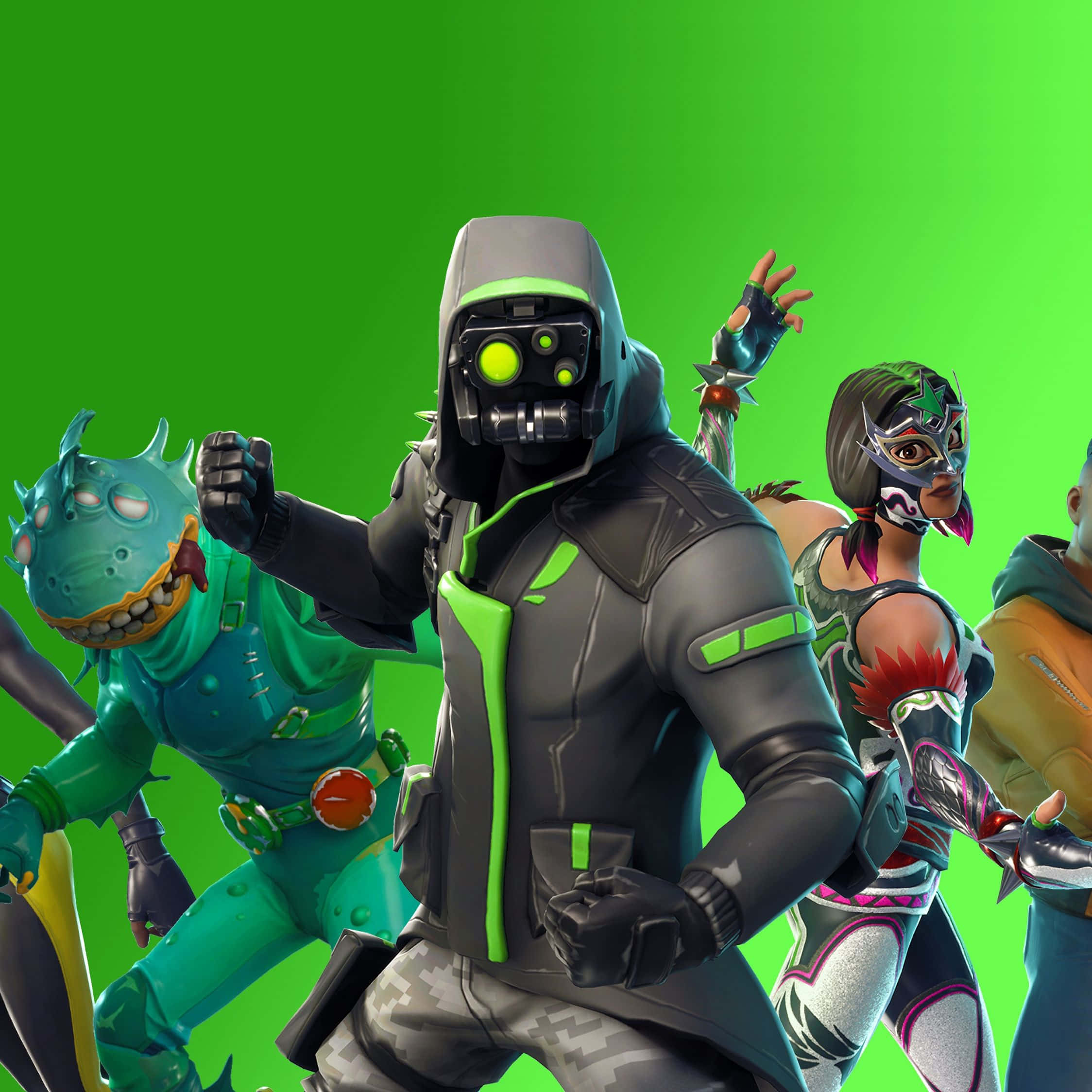 Fortnite, Fortnite character, vibrant costumes, Full HD Desktop Wallpaper