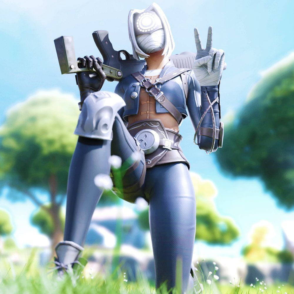 Fortnite PFP, Focus Outfit, Peace Sign, SD Desktop Wallpaper