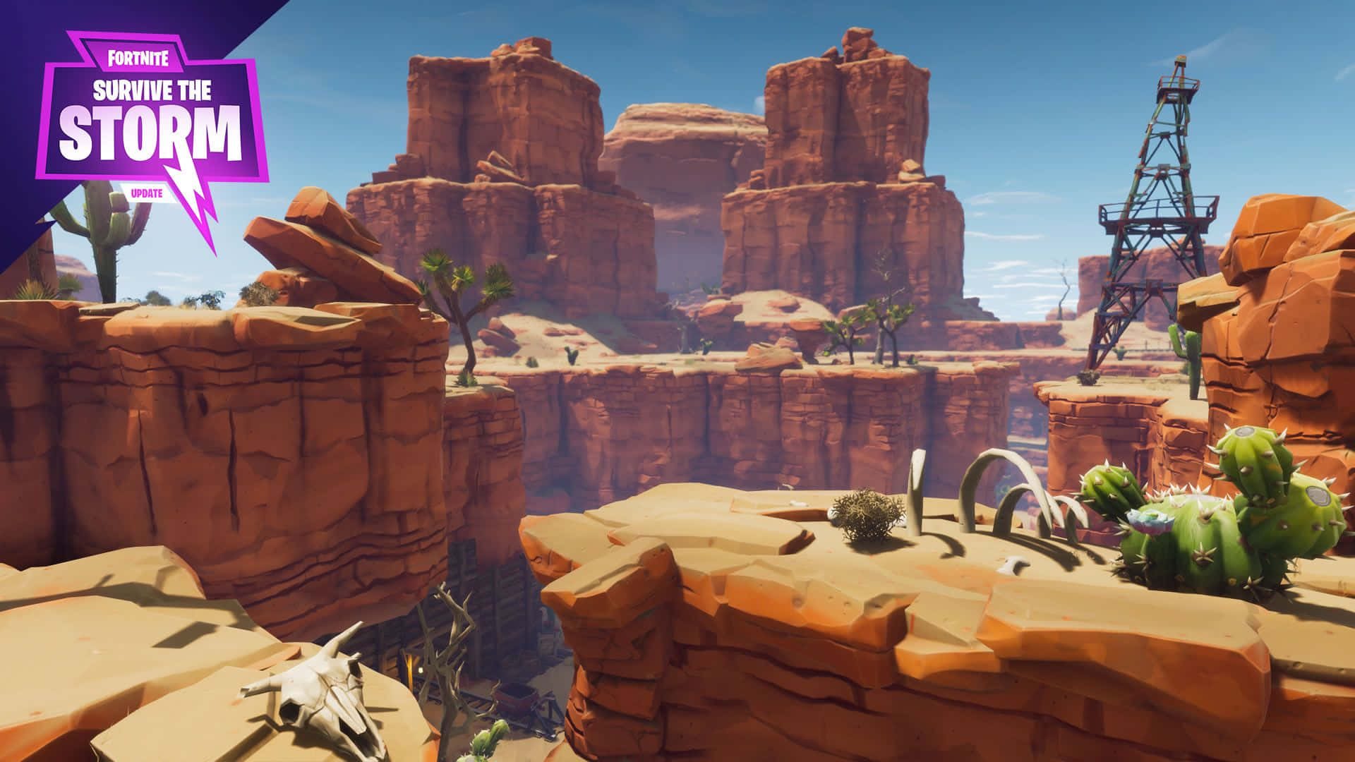 Fortnite, PC, desert canyon landscape, Full HD Desktop Wallpaper