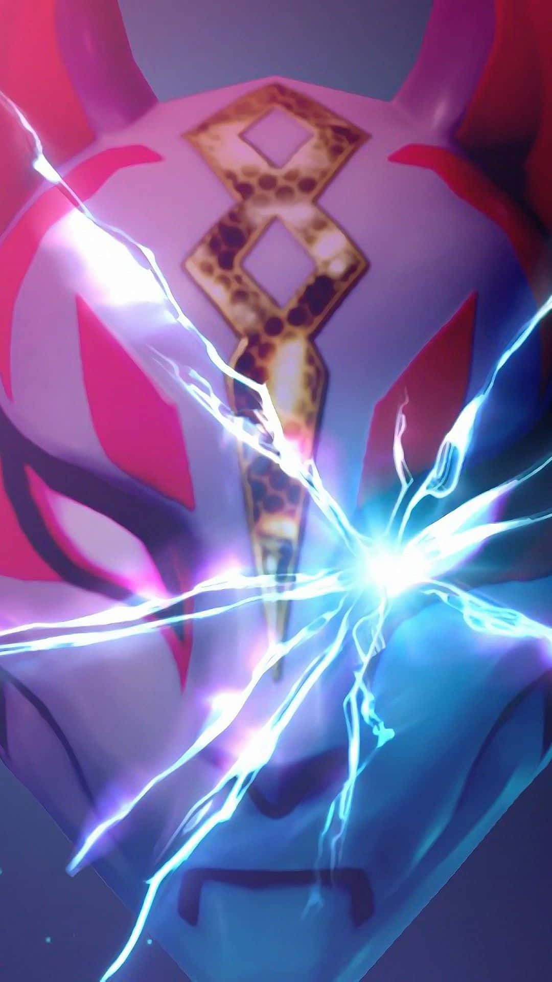 Fortnite Phone, anime mask, pink and blue hues, Full HD Phone Wallpaper