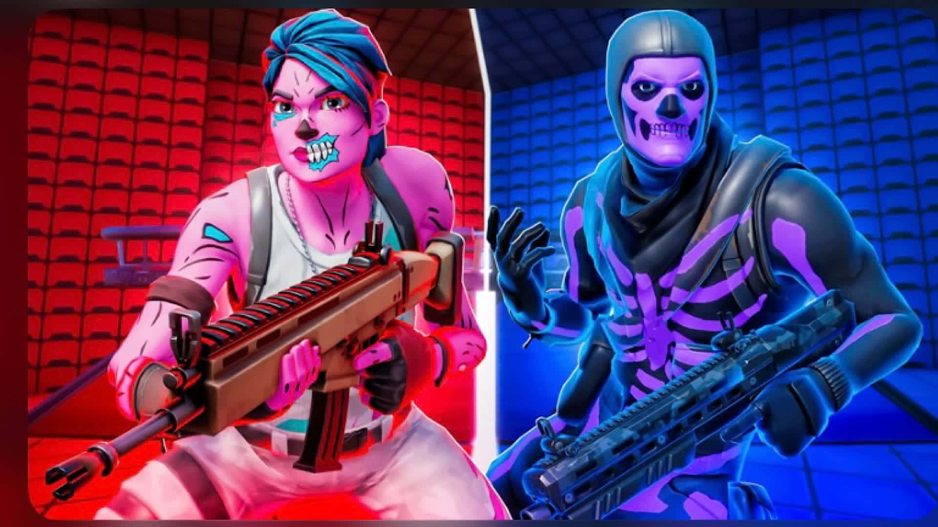Fortnite, Pink Ghoul Trooper, Purple Ghoul Trooper, Full HD Desktop Wallpaper