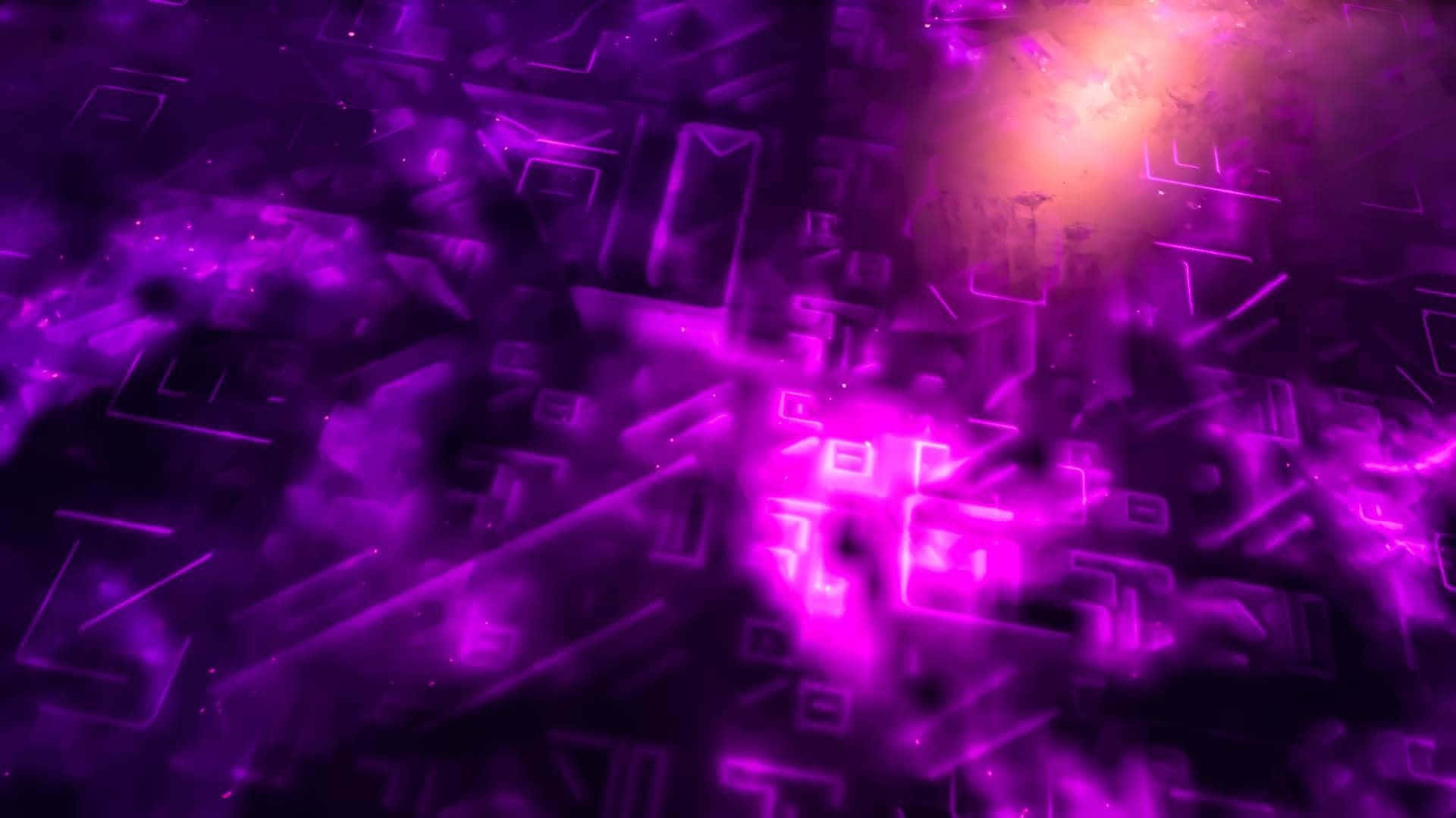 Fortnite, purple sunrise, vibrant purple digital circuitry, Full HD Desktop Wallpaper