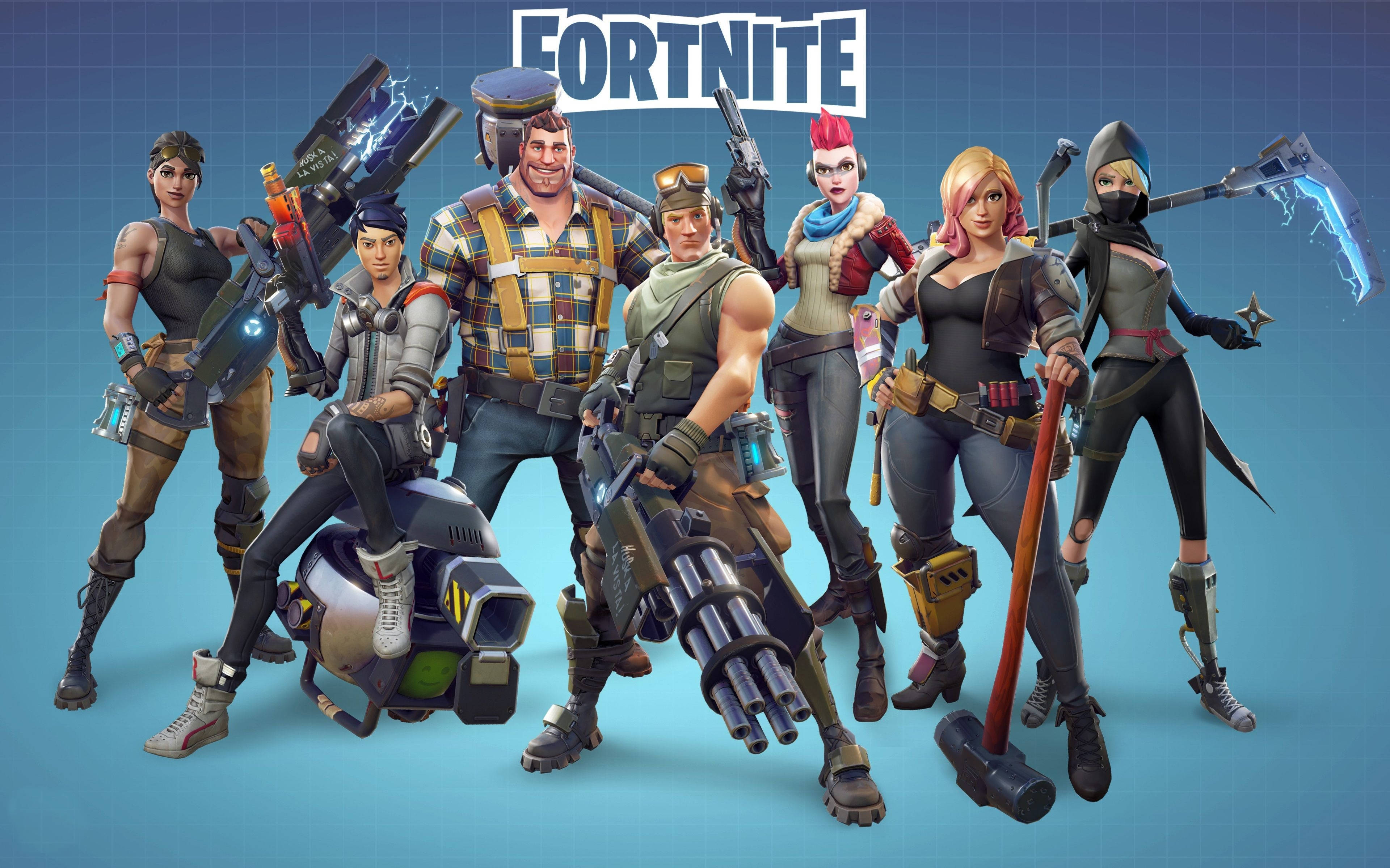Fortnite, Fortnite characters, combat gear, 4K Desktop Wallpaper