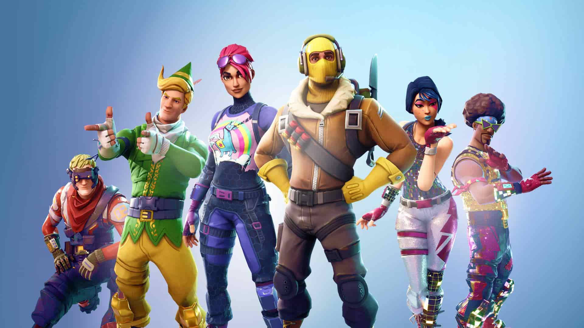 Fortnite, characters, vibrant outfits, Full HD Desktop Wallpaper