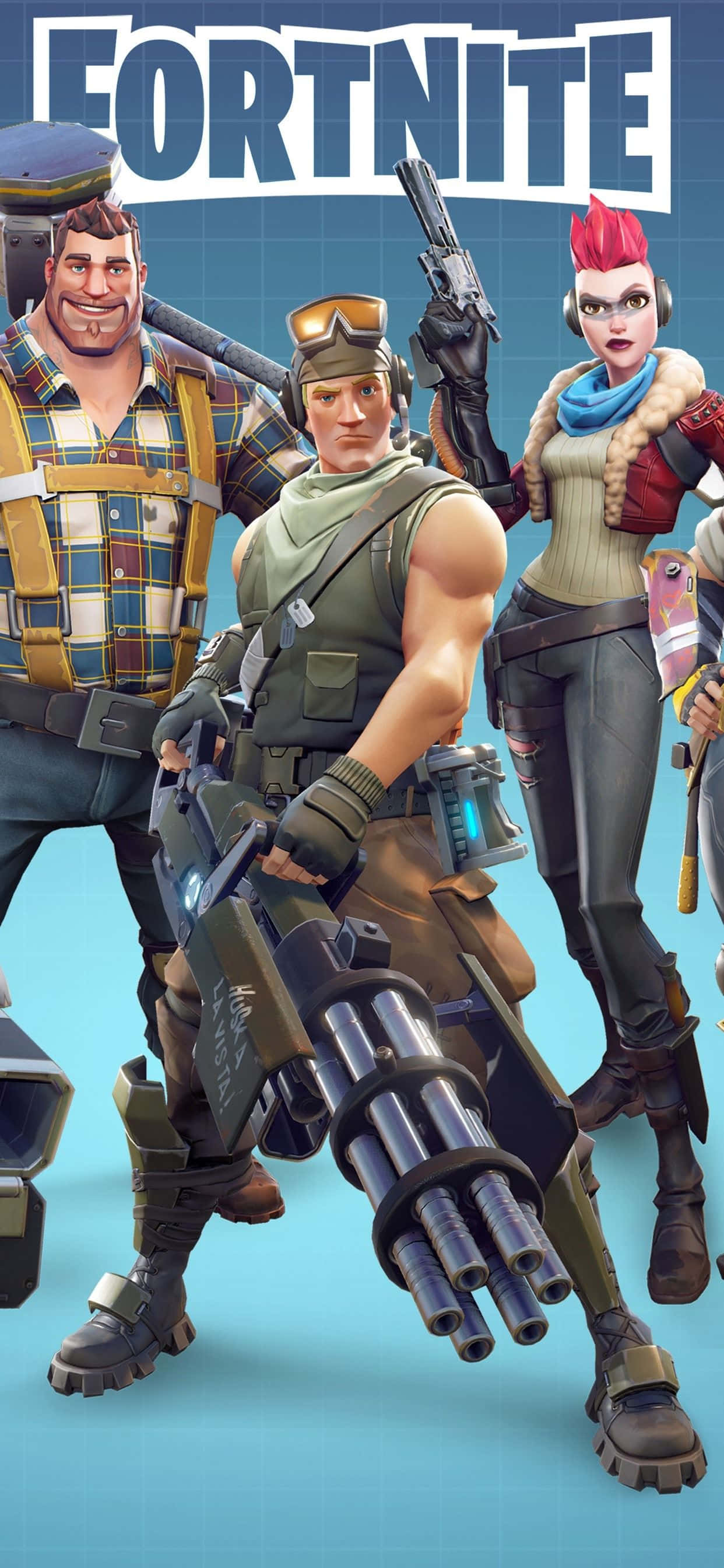 Fortnite, Xbox, three Fortnite characters, 2K Phone Wallpaper