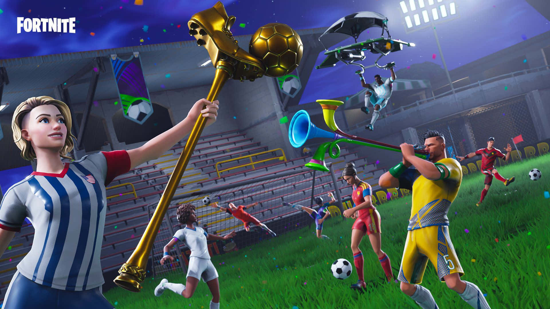 Fortnite, Xbox, soccer gear, Full HD Desktop Wallpaper
