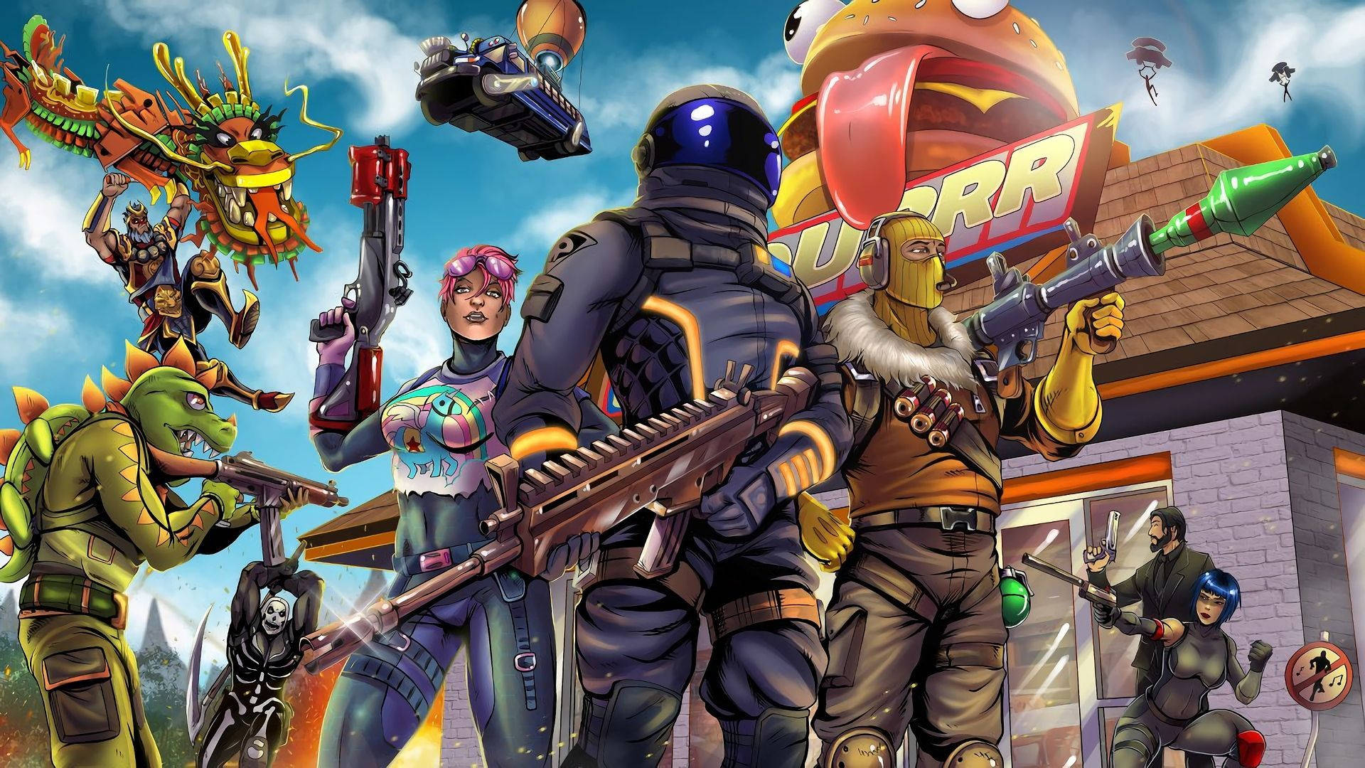 Fortnite, 1080, 1920 x 1080, Full HD Desktop Wallpaper