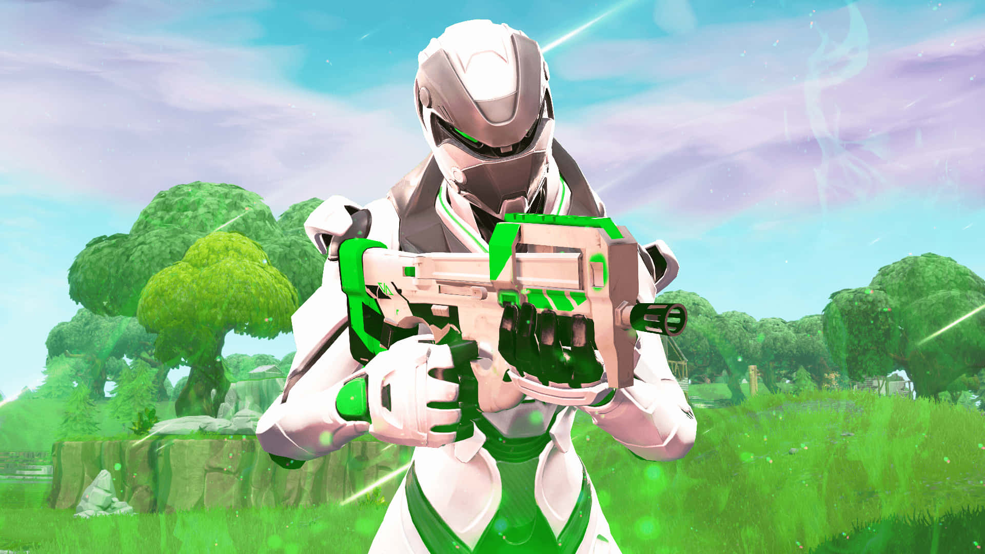 Fortnite, Xbox One, futuristic soldier, Full HD Desktop Wallpaper