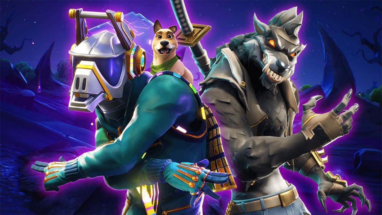 Fortnite, Xbox, wolf pack, HD Desktop Wallpaper