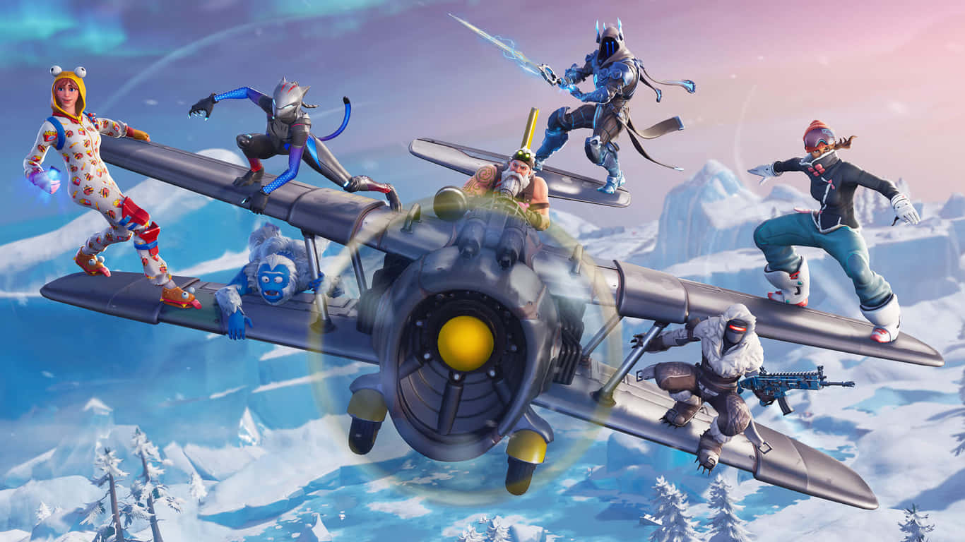 Fortnite, 1366x768, winter gear, HD Desktop Wallpaper
