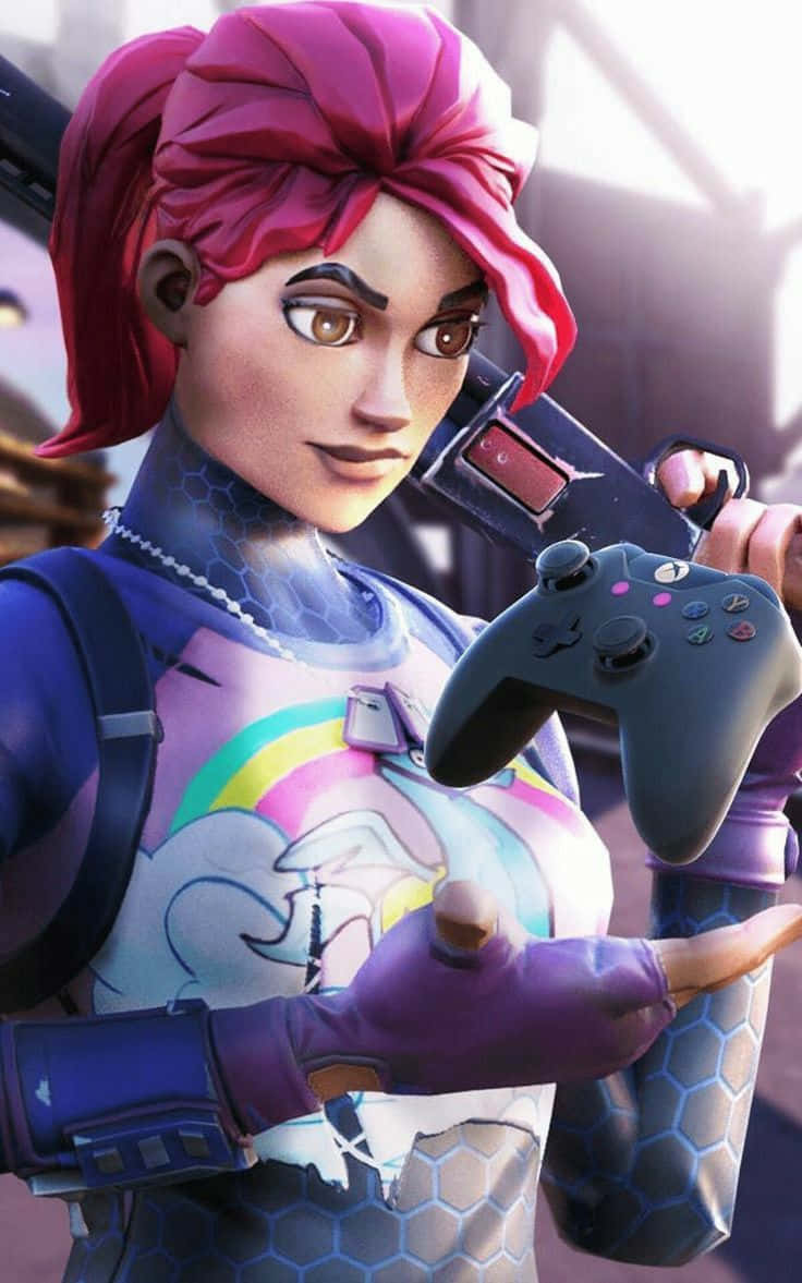 Fortnite, Xbox, anime-style, SD Phone Wallpaper