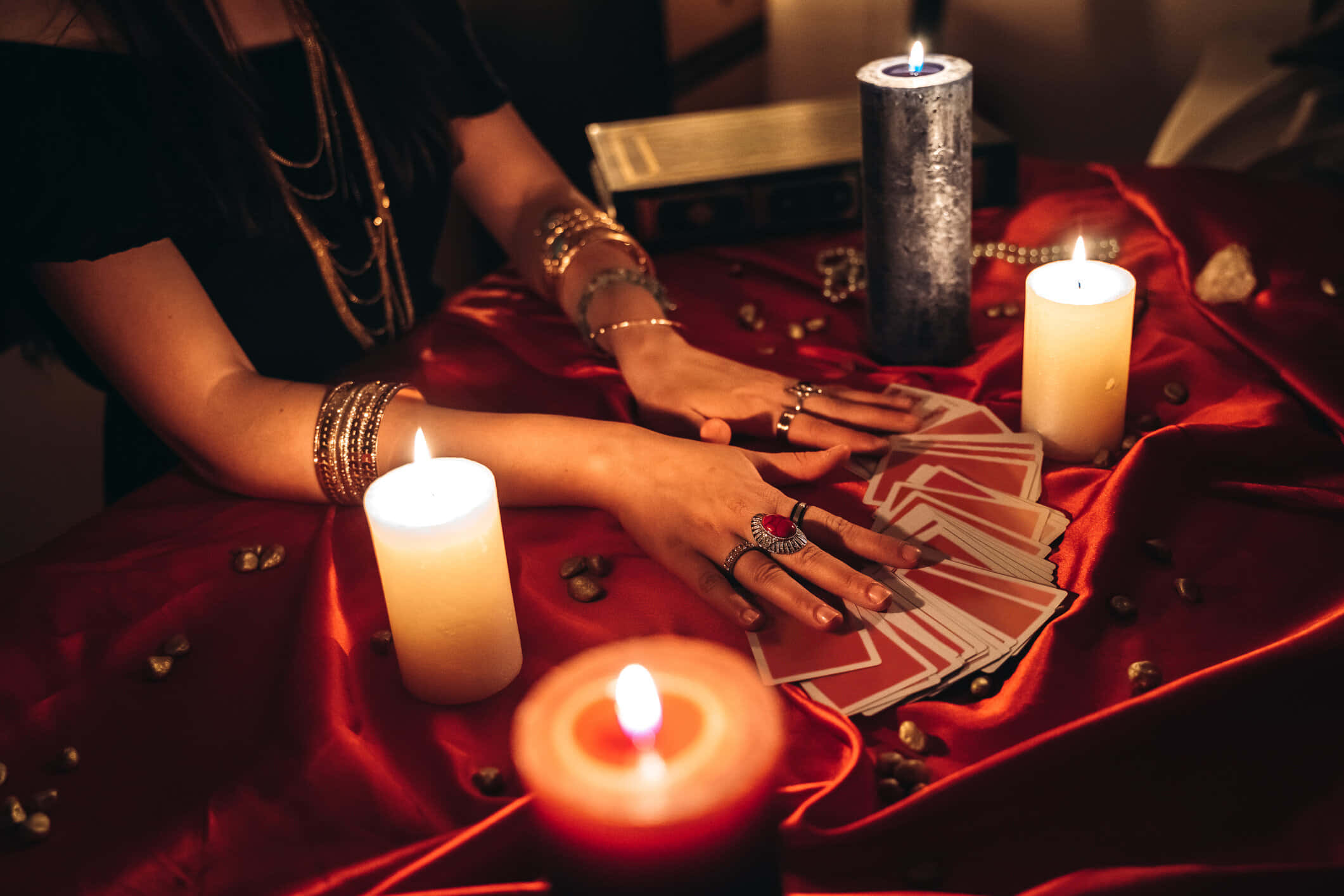 Fortune Teller, crystal ball, tarot cards, Full HD Desktop Wallpaper