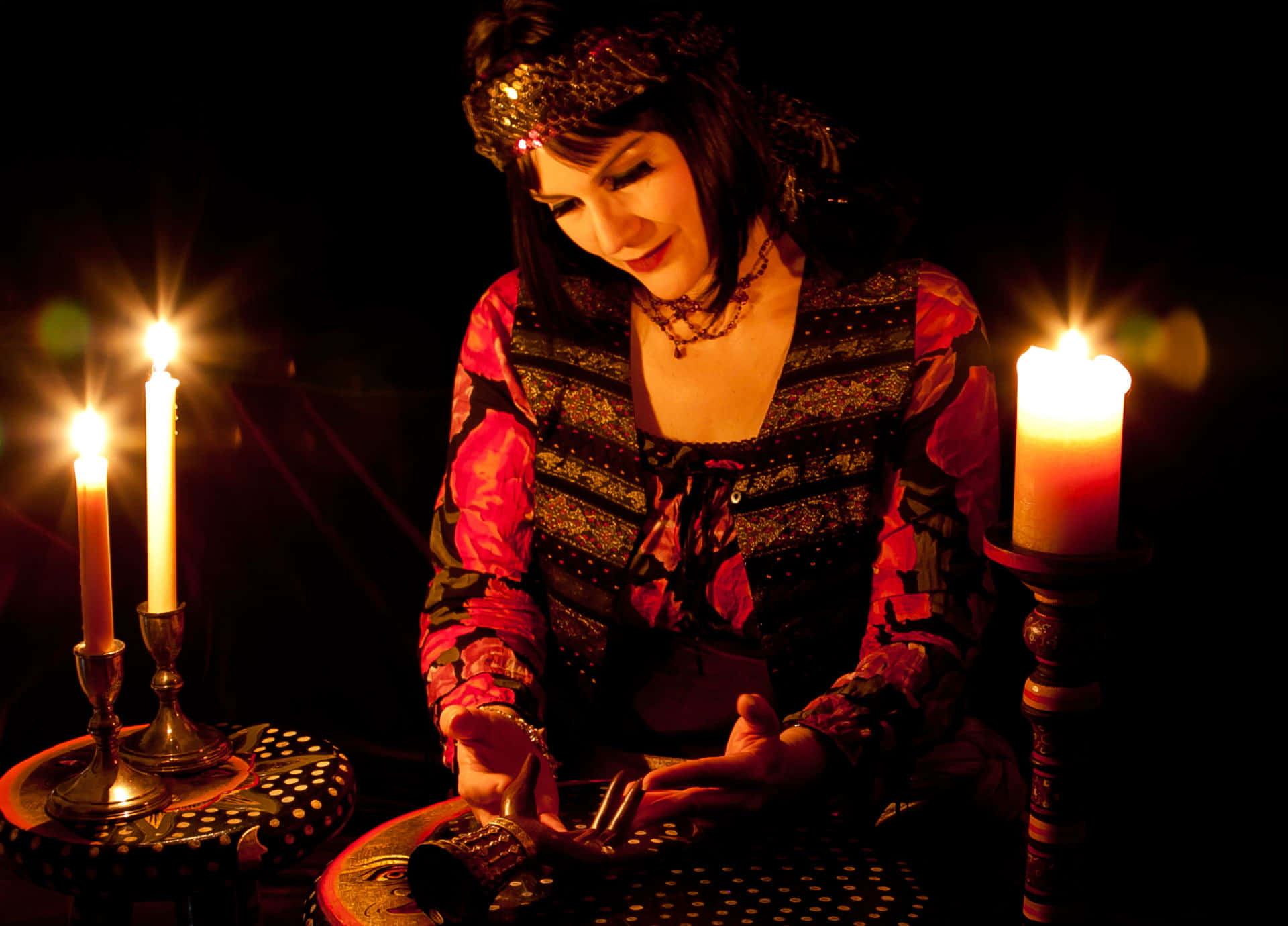 Fortune Teller, crystal ball, tarot cards, Full HD Desktop Wallpaper