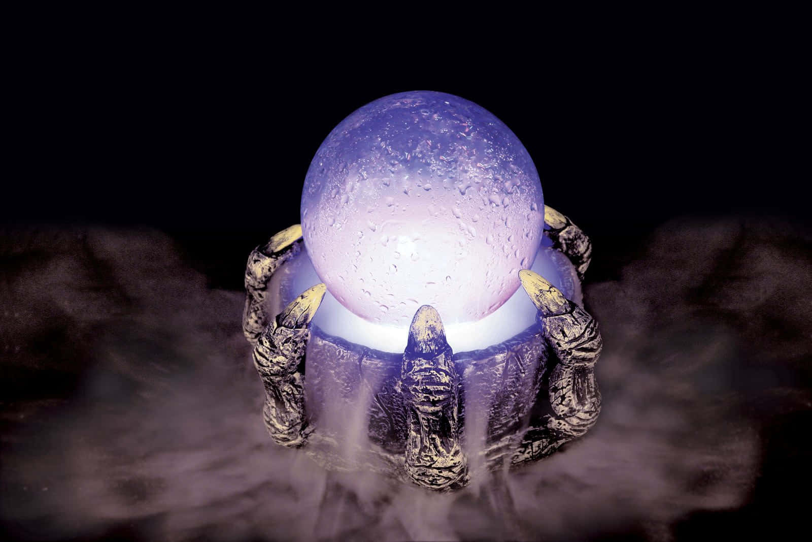 Fortune Teller, glowing purple orb, swirling mist, HD Desktop Wallpaper