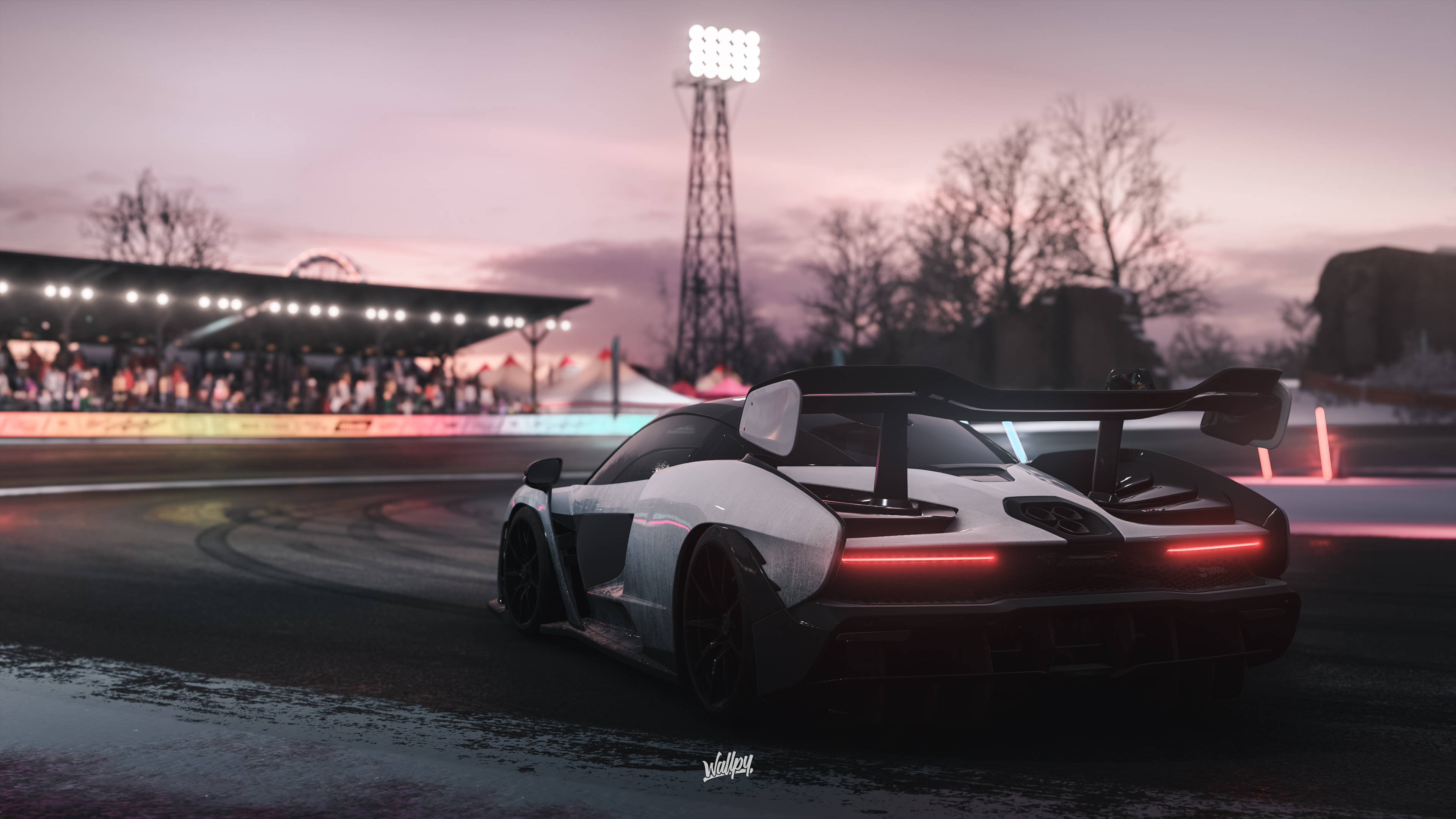 Forza 4, racetrack, twilight, 4K Desktop Wallpaper