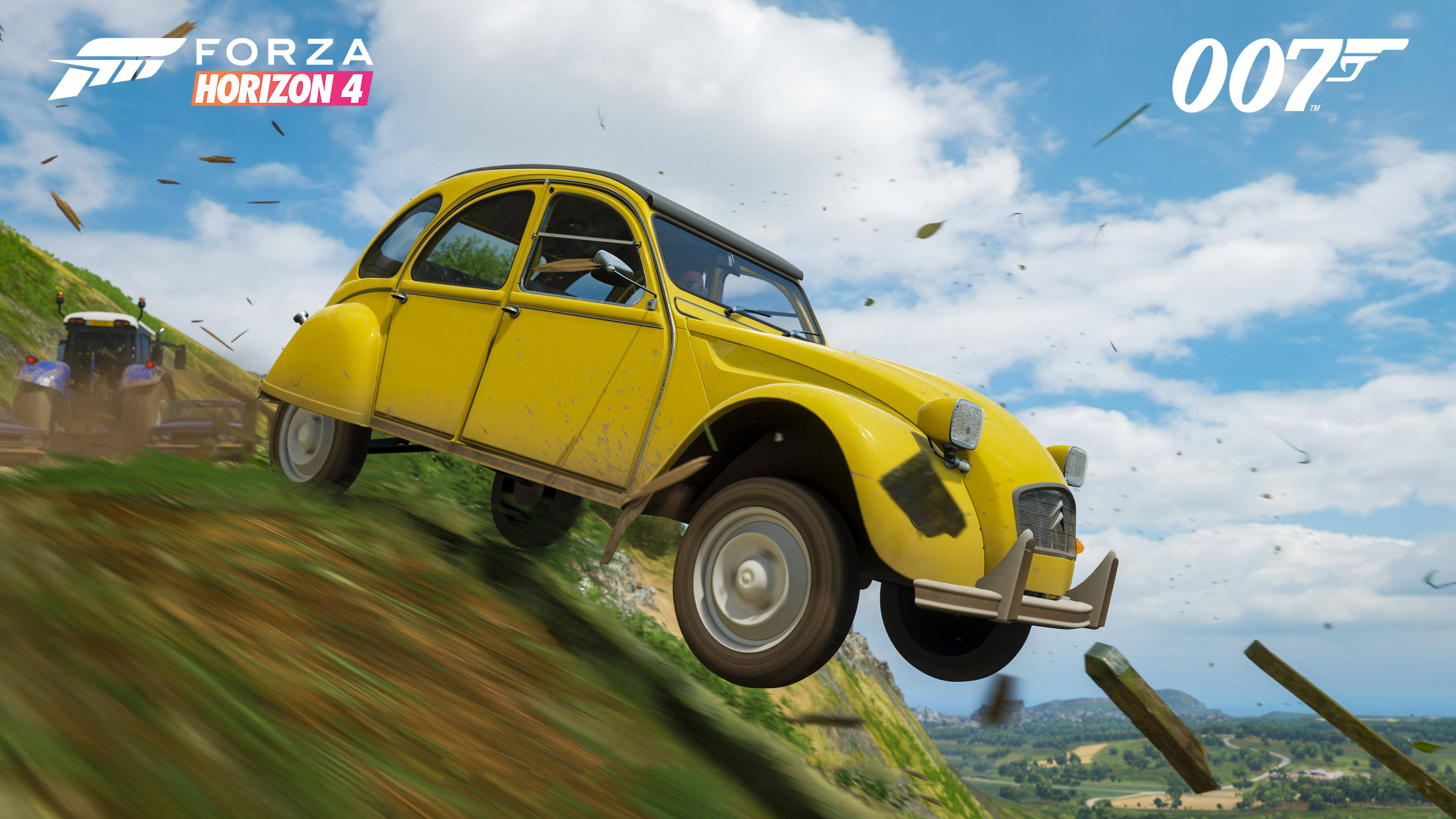 Forza Horizon 4 4K, 1981 Citroen Car, bright yellow, 4K Desktop Wallpaper