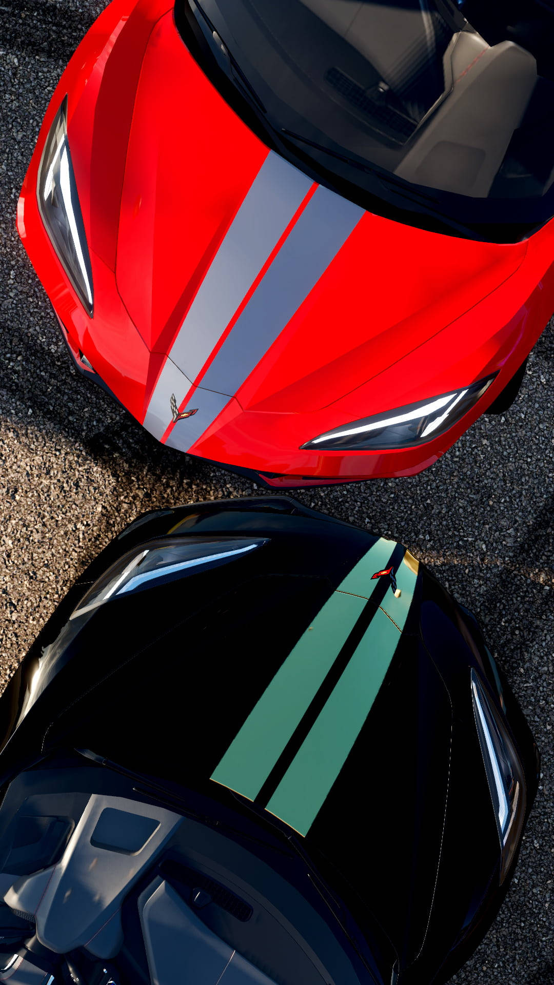 Forza Horizon 4, 600LT, red with silver stripes, Full HD Phone Wallpaper