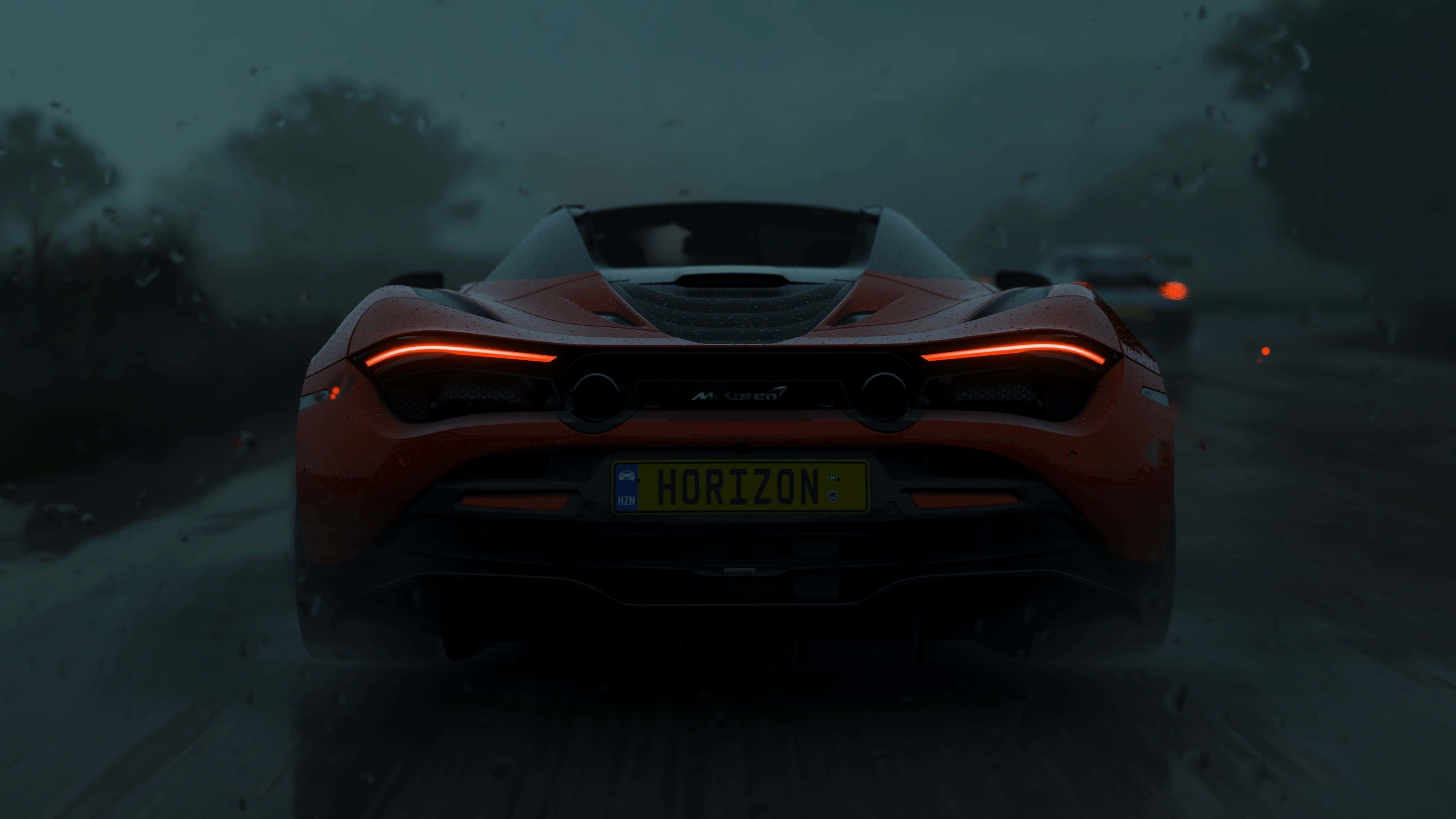 Forza Horizon 5, 4K, fiery orange McLaren sports car, 4K Desktop Wallpaper