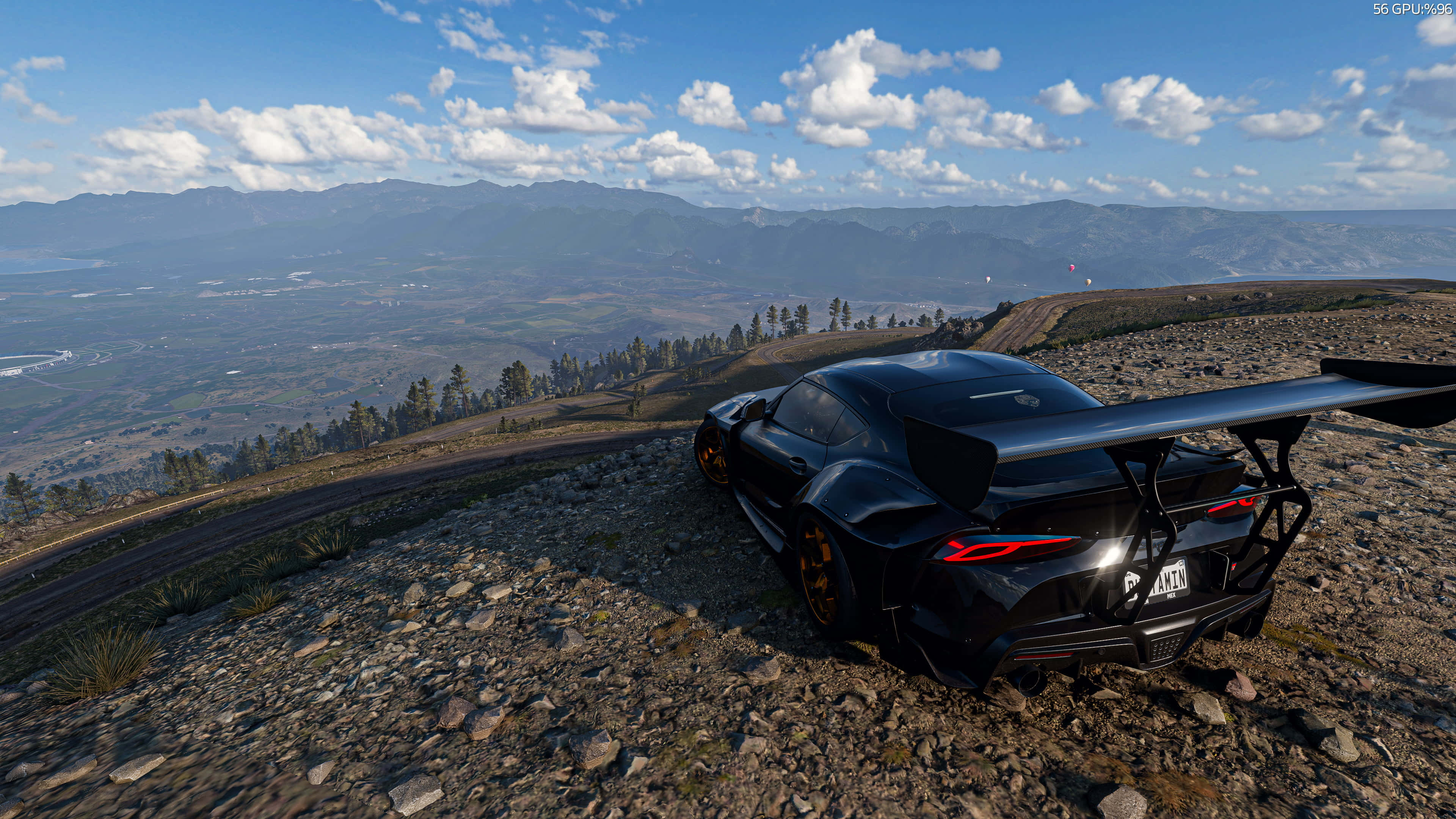 Forza Horizon 5, 4K, sleek black sports car, 4K Desktop Wallpaper