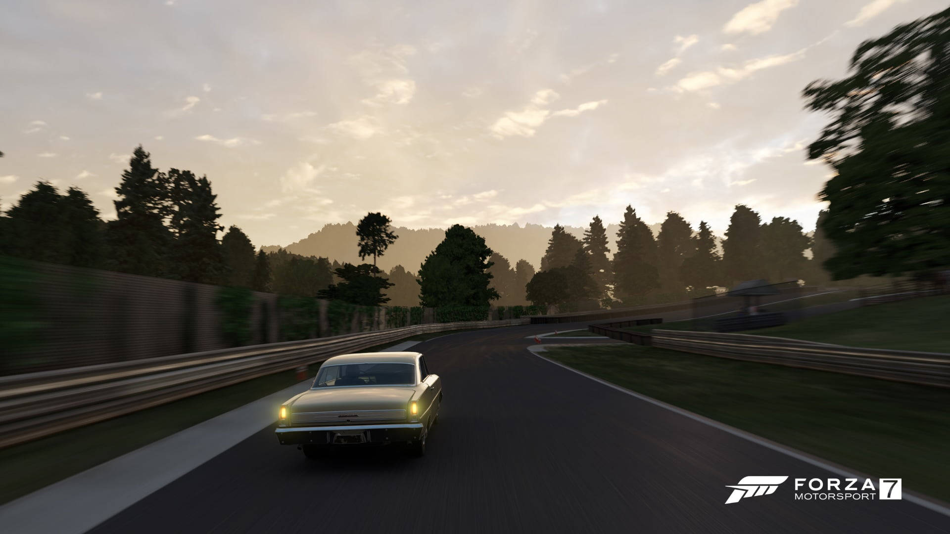 Forza Motorsport 7, vintage Mazda, white car, Full HD Desktop Wallpaper