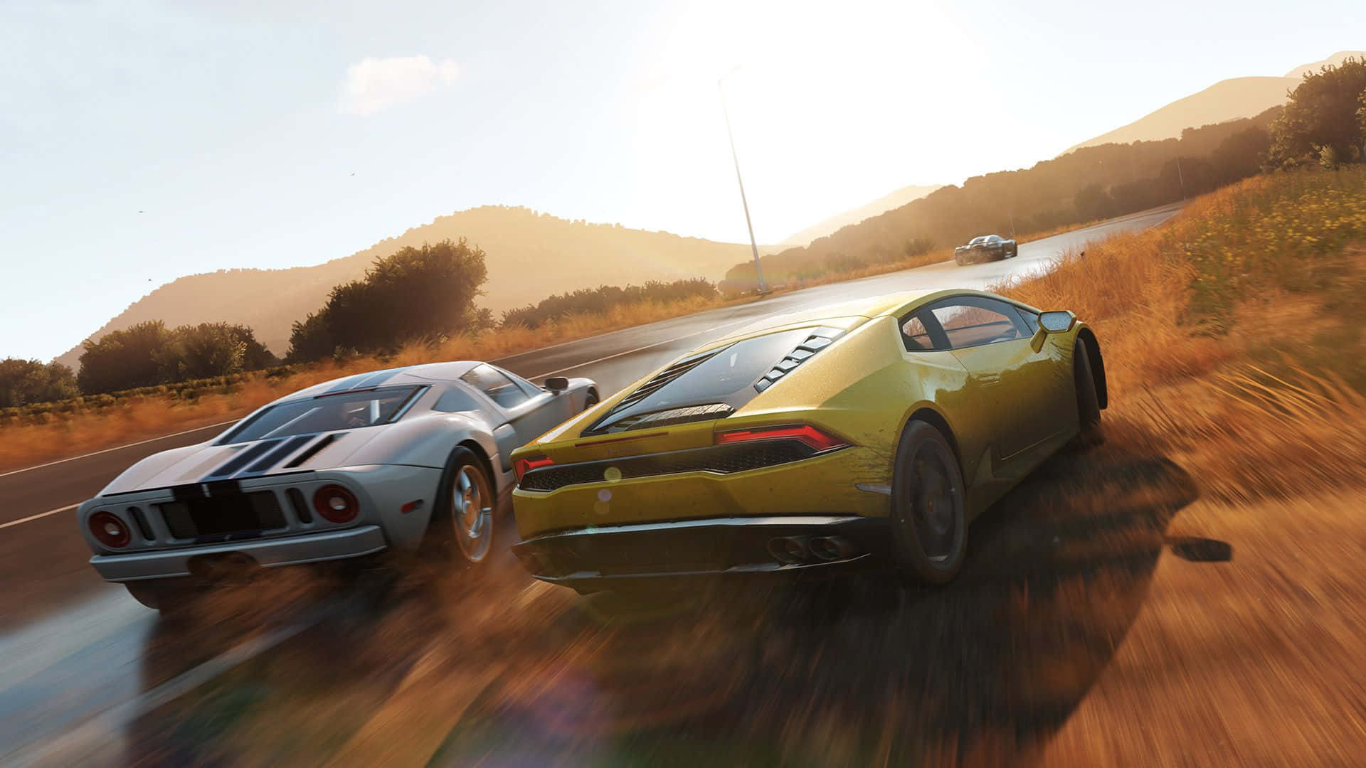 Forza, high-performance sports cars, winding mountain road, Full HD Desktop Wallpaper