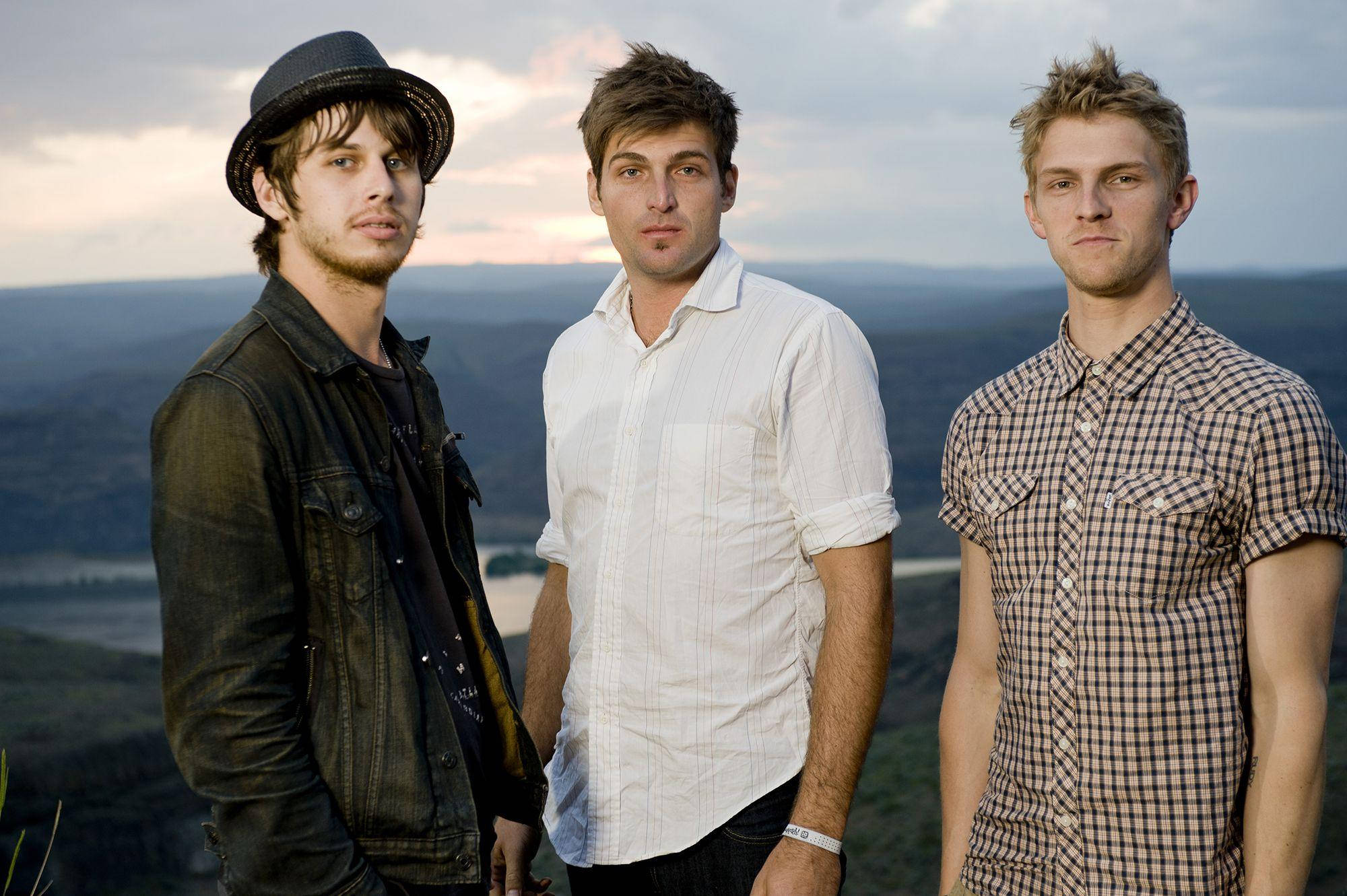 Foster the People, sunset, hillside, Full HD Desktop Wallpaper
