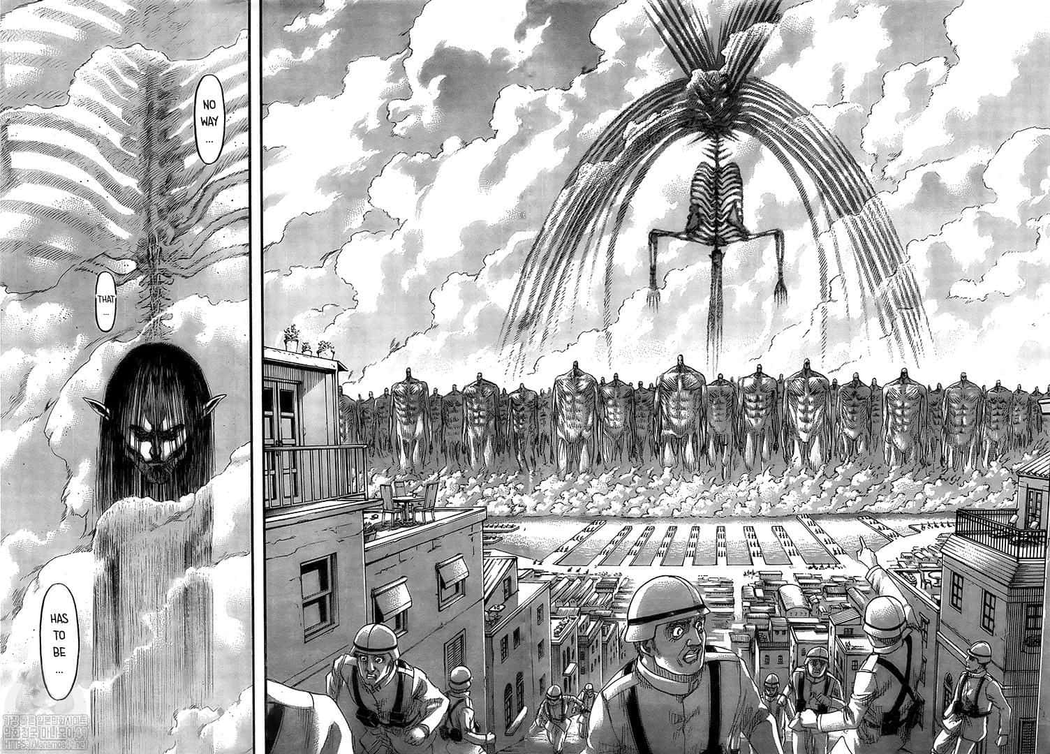 Founding Titan, manga panel, colossal titans, HD Desktop Wallpaper