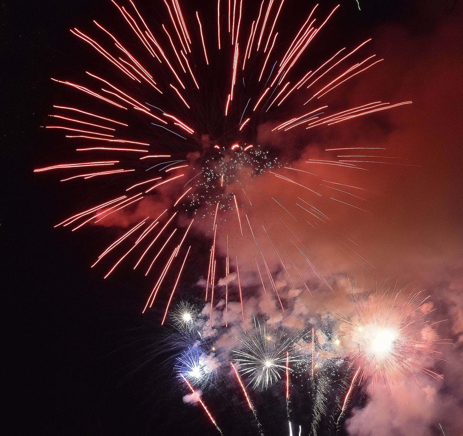 Fourth Of July, fireworks, red white and blue, HD Desktop Wallpaper