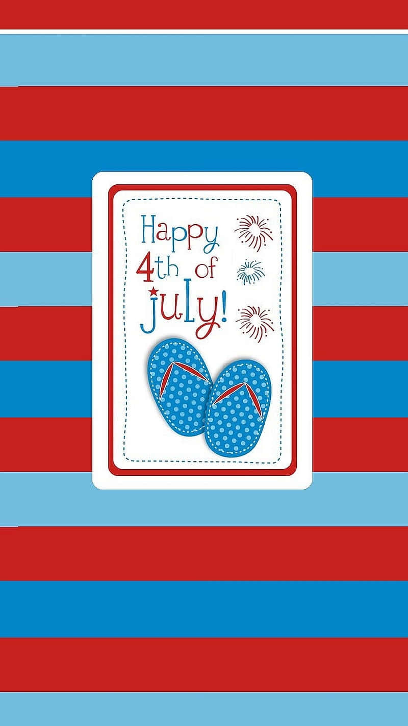 Fourth of July, blue polka-dot flip flops, fireworks, HD Phone Wallpaper