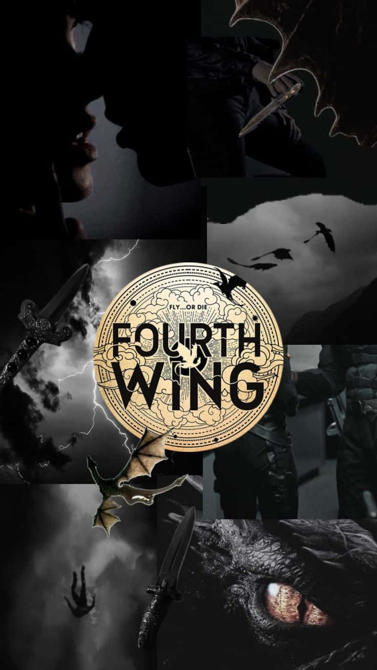 Fourth Wing, dragon wings, knives, HD Phone Wallpaper