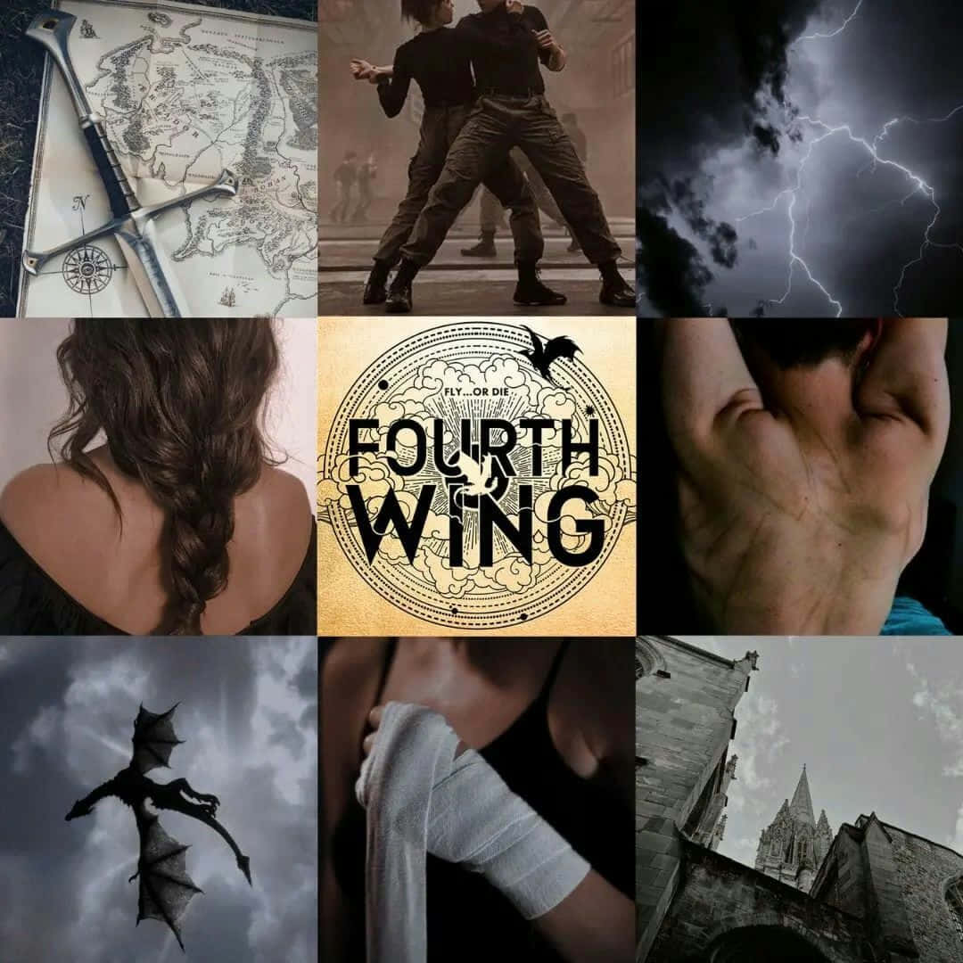 Fourth Wing, fantasy map, sword, SD Desktop Wallpaper