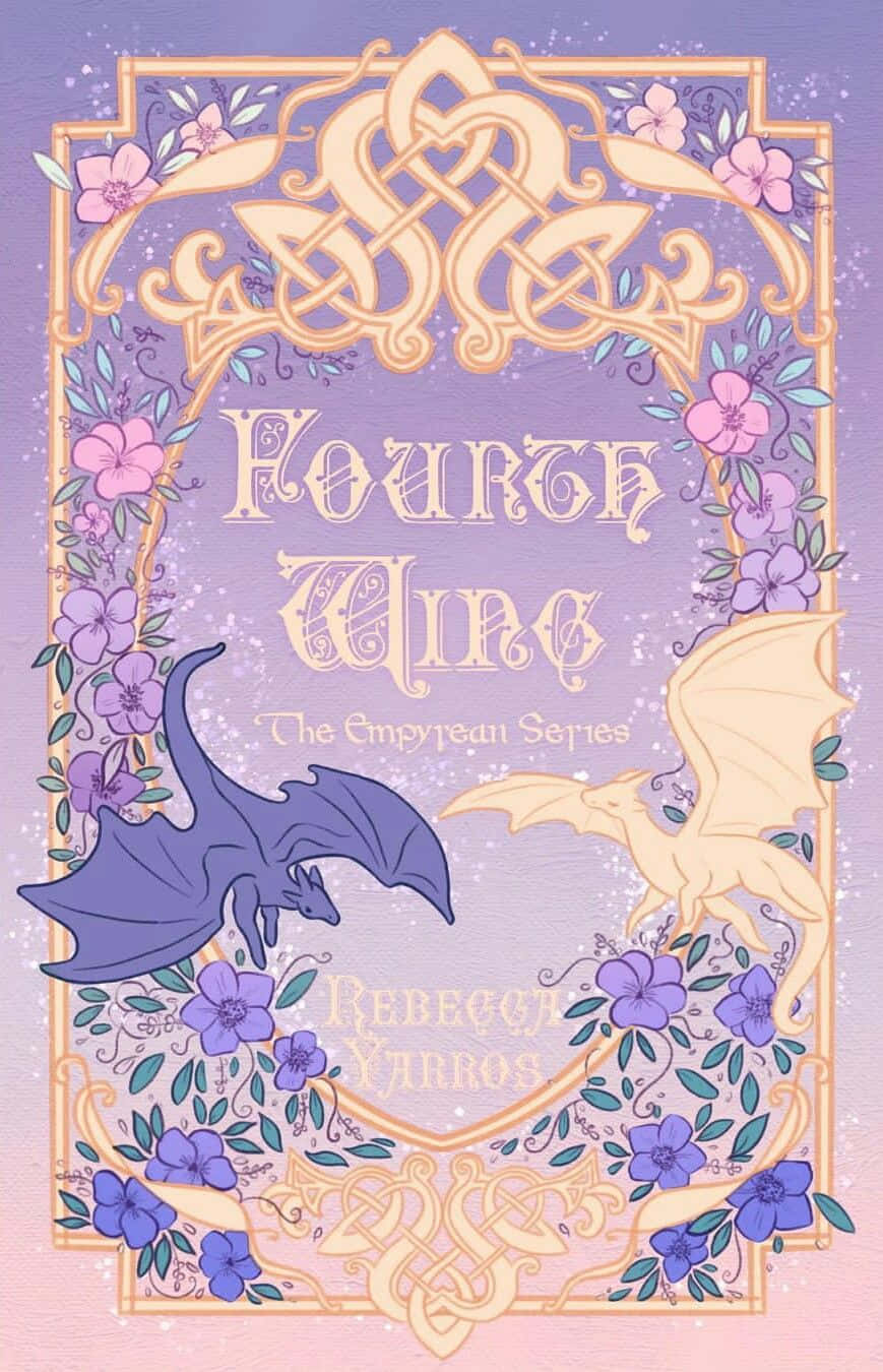 Fourth Wing, fantasy book cover, dragons, HD Phone Wallpaper