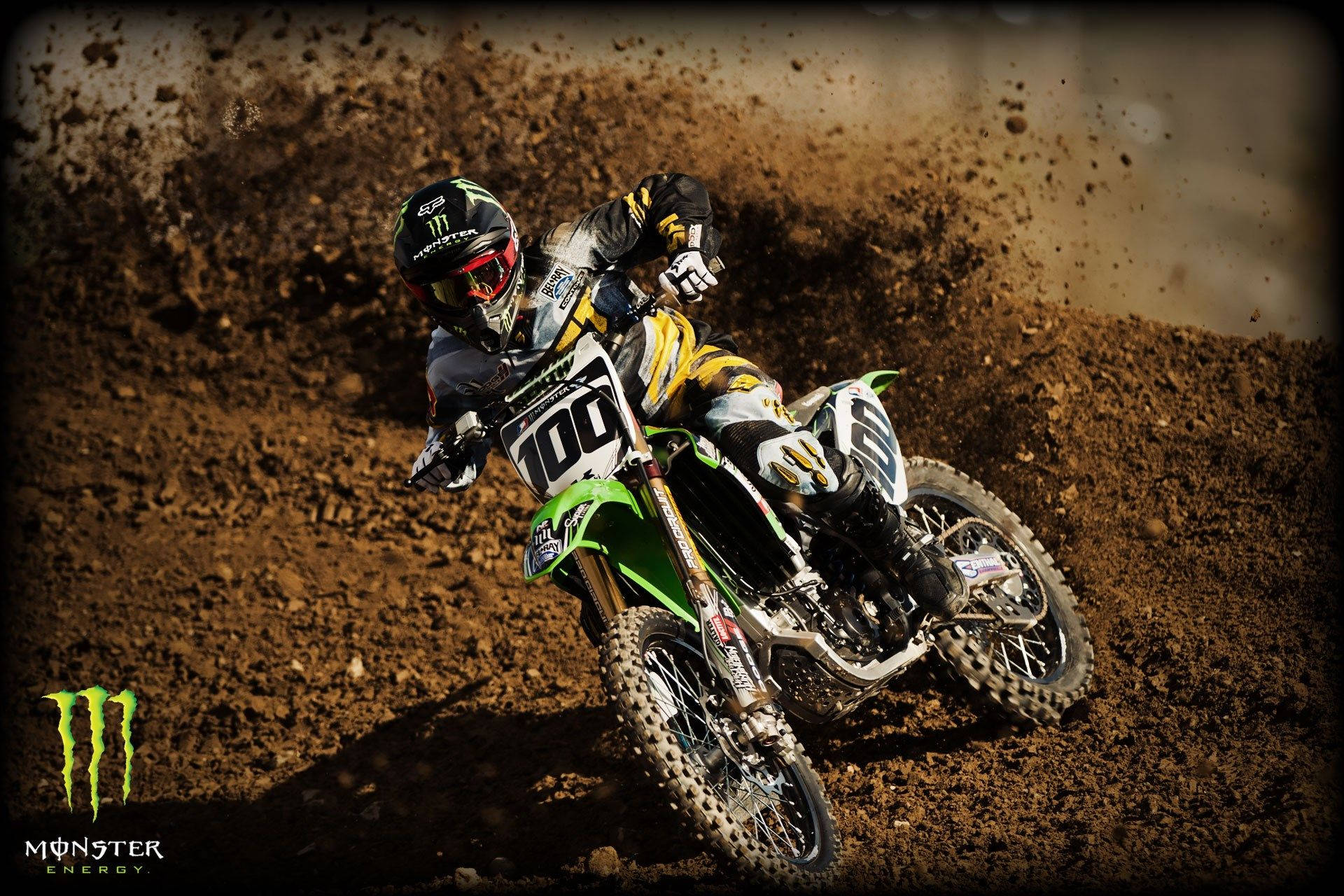 Fox Dirt Bike, motocross racing, dirt track, Full HD Desktop Wallpaper